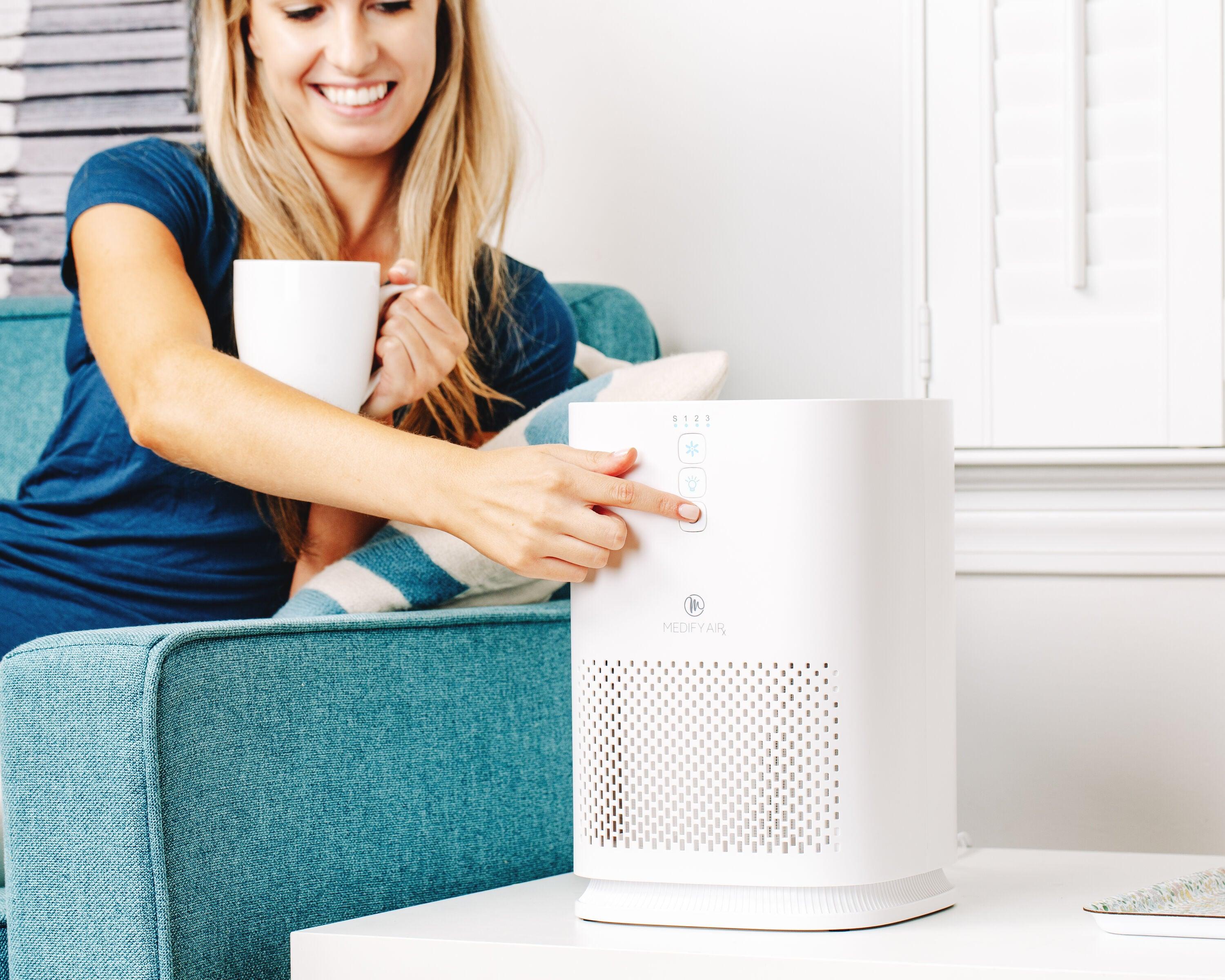 Medify Air MA-14 HEPA Air Purifier for Home Bedroom, H13 True HEPA Air Cleaner Filter - 428 Sq ft Coverage for Pets, Allergies, Pollen, Smoke, Odors