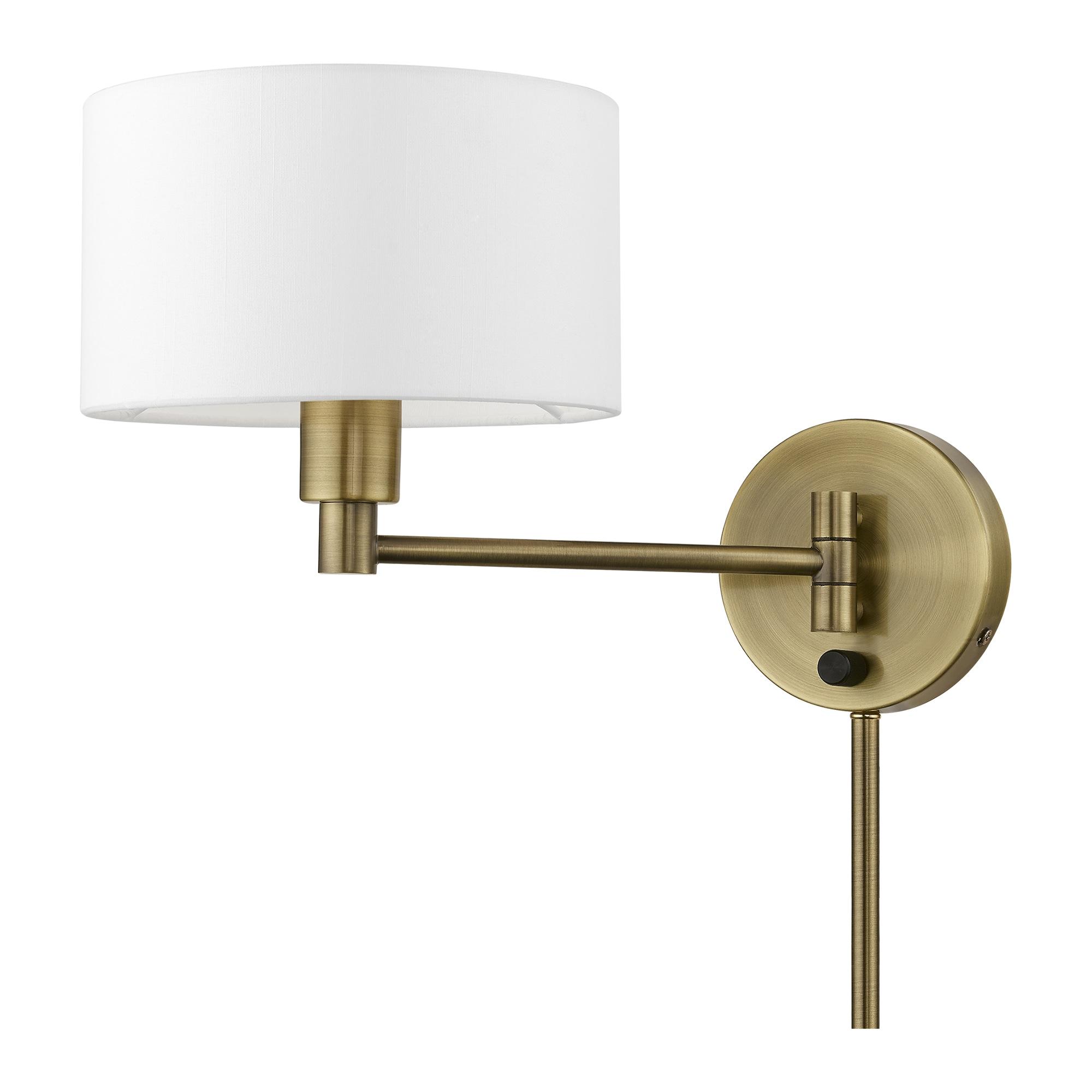 Livex Lighting 1 - Light Wall Light in  Antique Brass