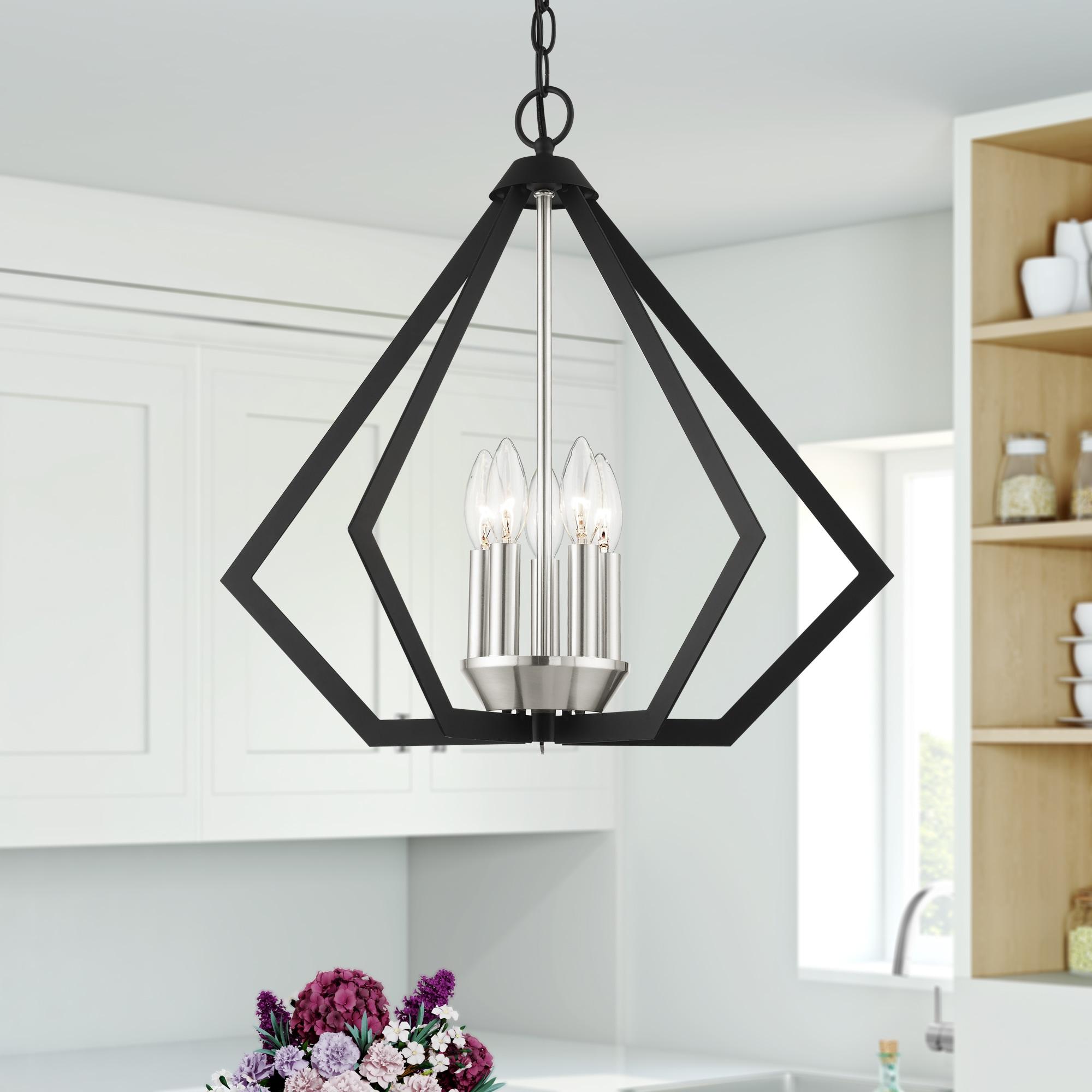 Livex Lighting Prism 5 - Light Chandelier in  Black