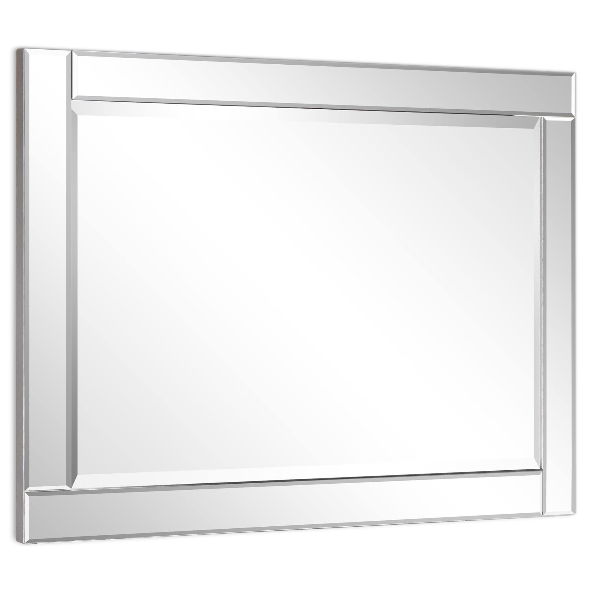Empire Art Direct  Moderno Beveled Rectangle Wall Mirror