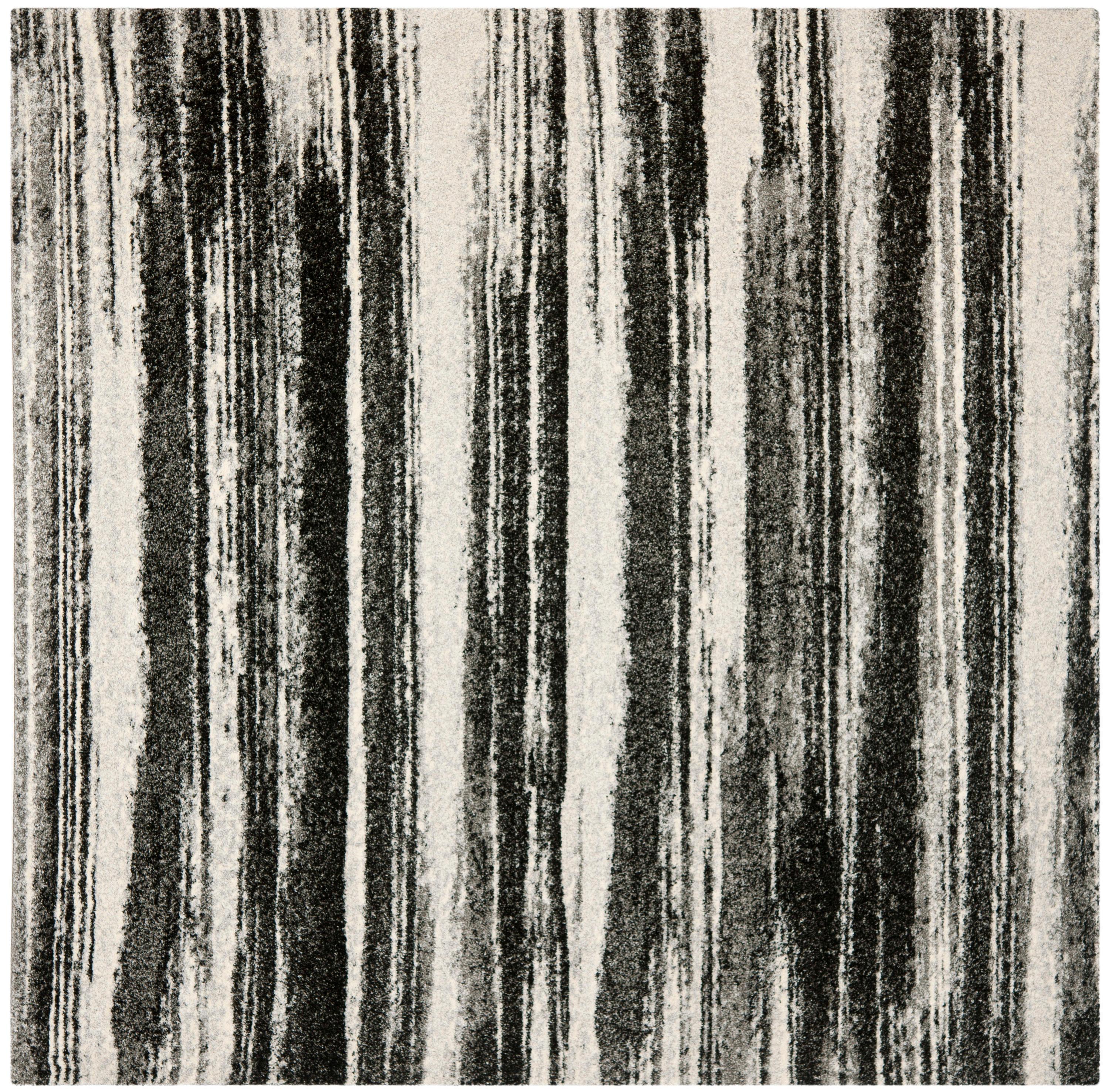 Retro RET2693 Power Loomed Indoor Area Rug - Dark Grey/Light Grey - 8'x8' - Safavieh.