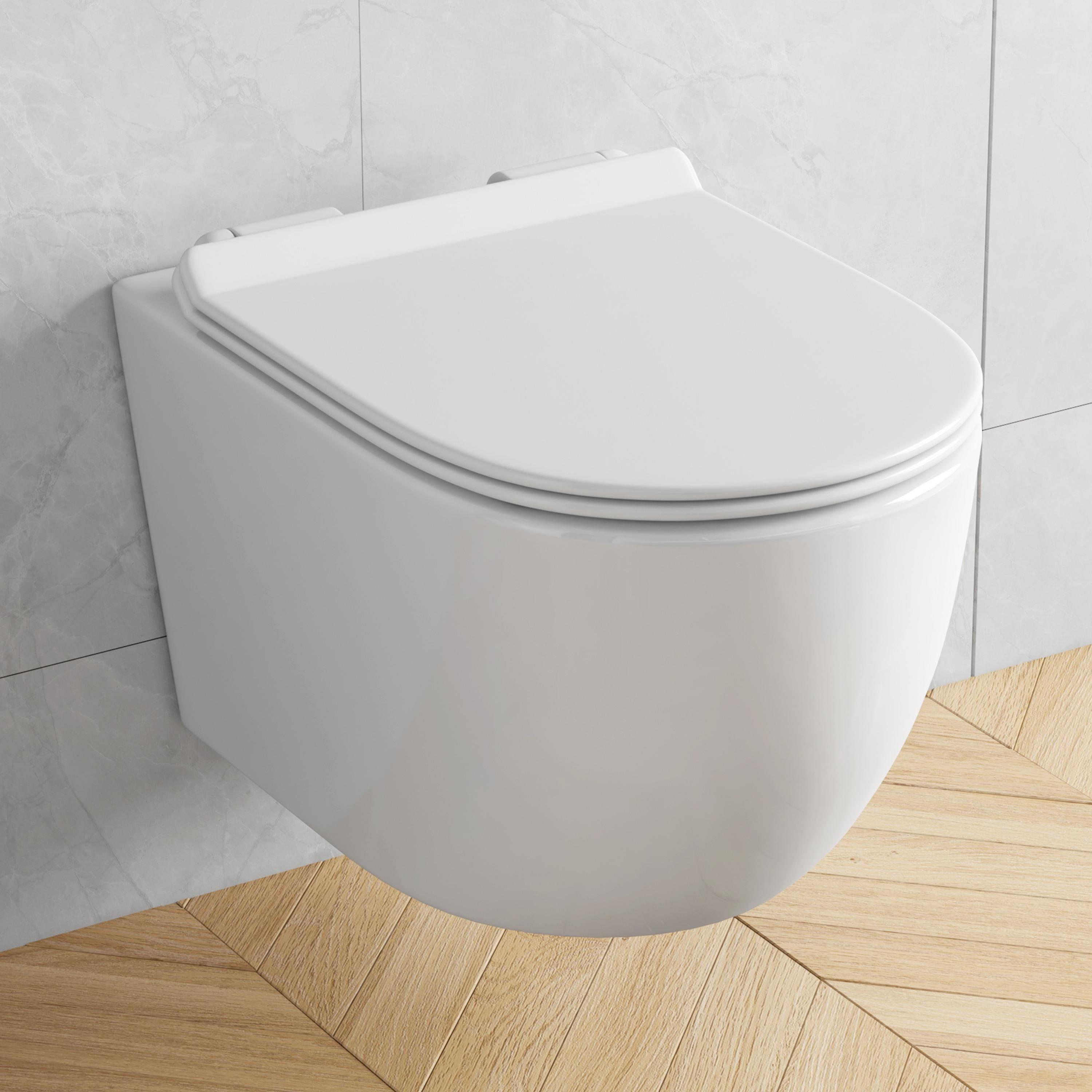 Hampton Elongated Wall Mount Toilet Wall Hung Toilet Bowl