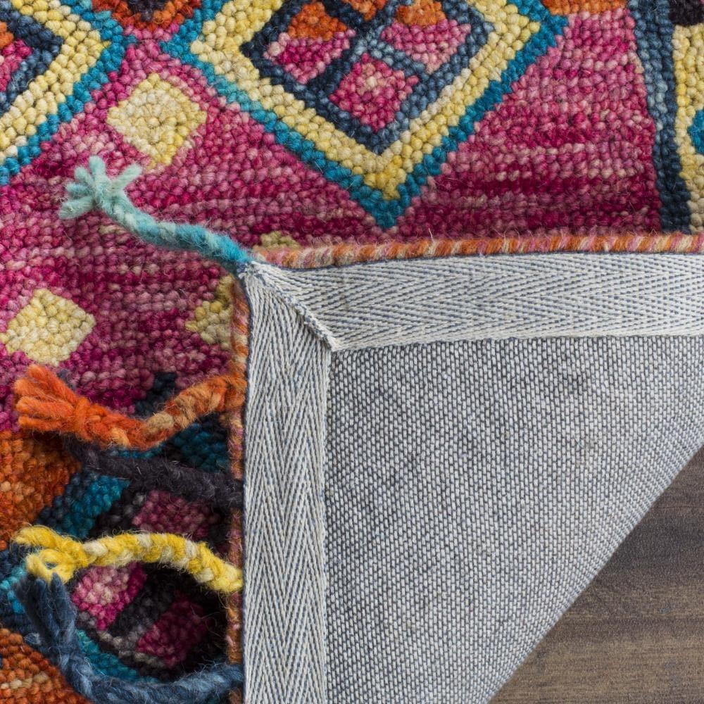 Aspen APN138 Hand Tufted Area Rug - Orange/Fuchsia - 4'x6' - Safavieh.