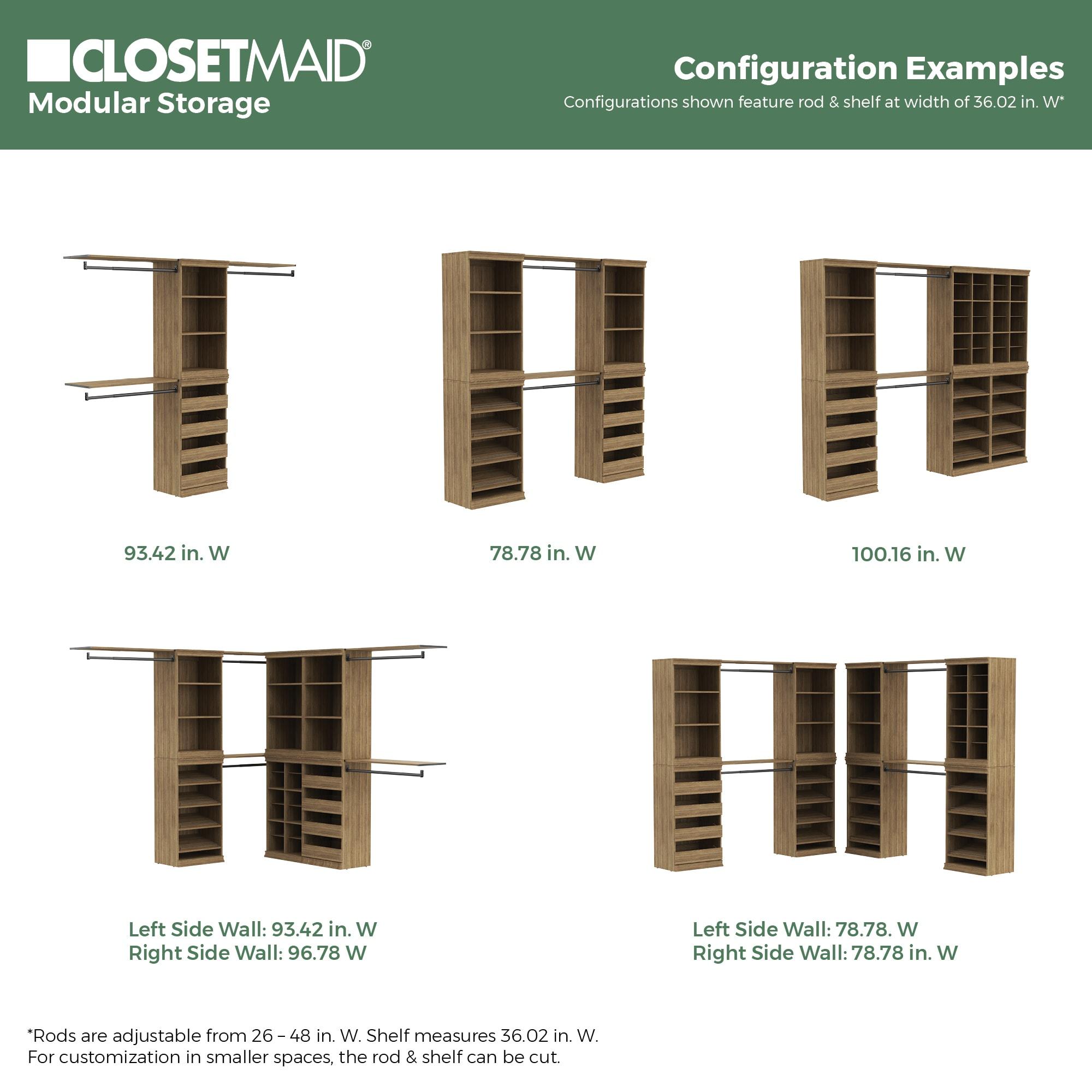 Modular Storage 21.38" W Shoe Shelf Unit with 4 Shelves