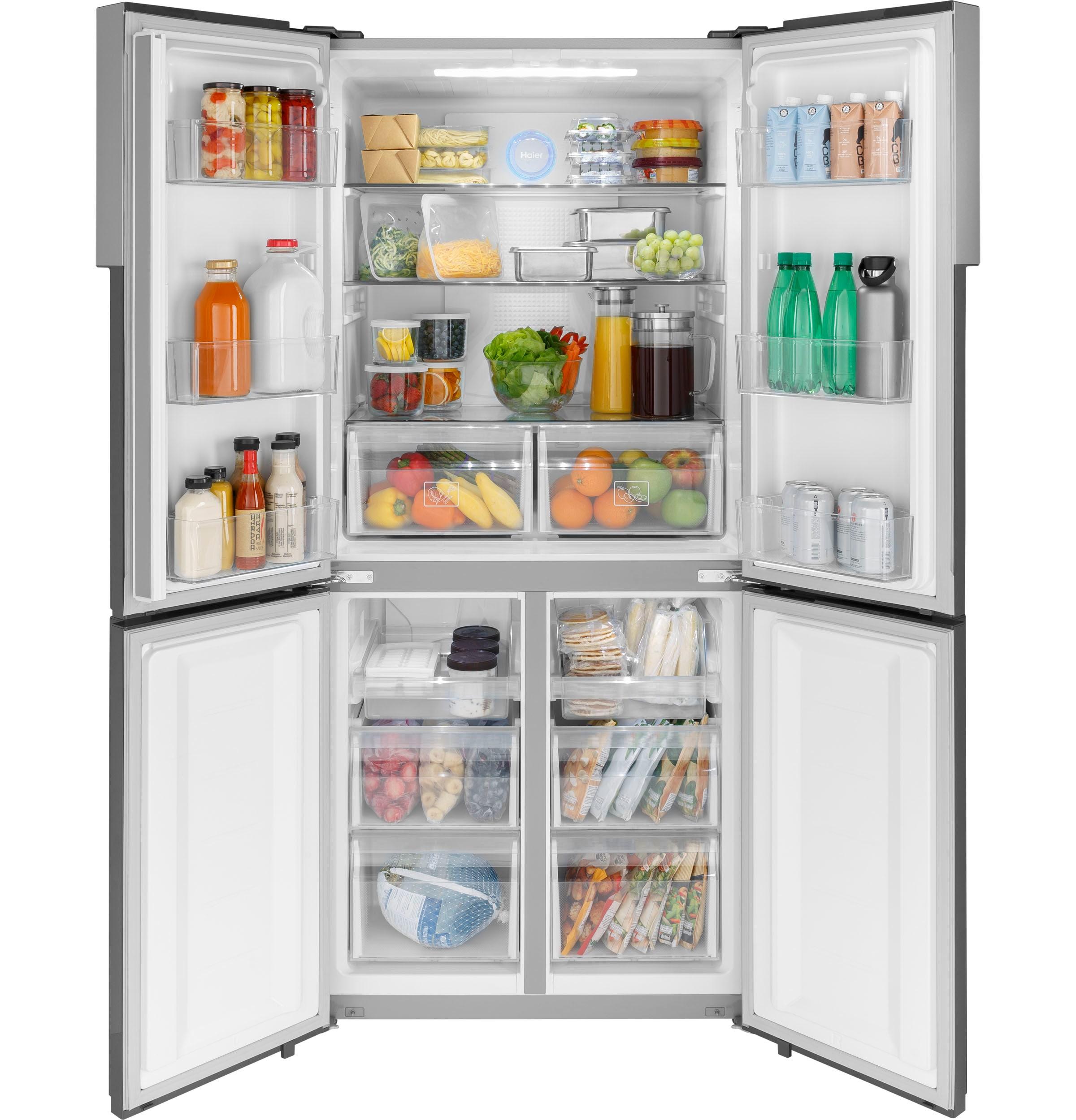 Haier Haier 33" 16.4 Cubic Feet Energy Star Smudge-Resistant Built-in Bottom Freezer Refrigerator QHE16HYPFS