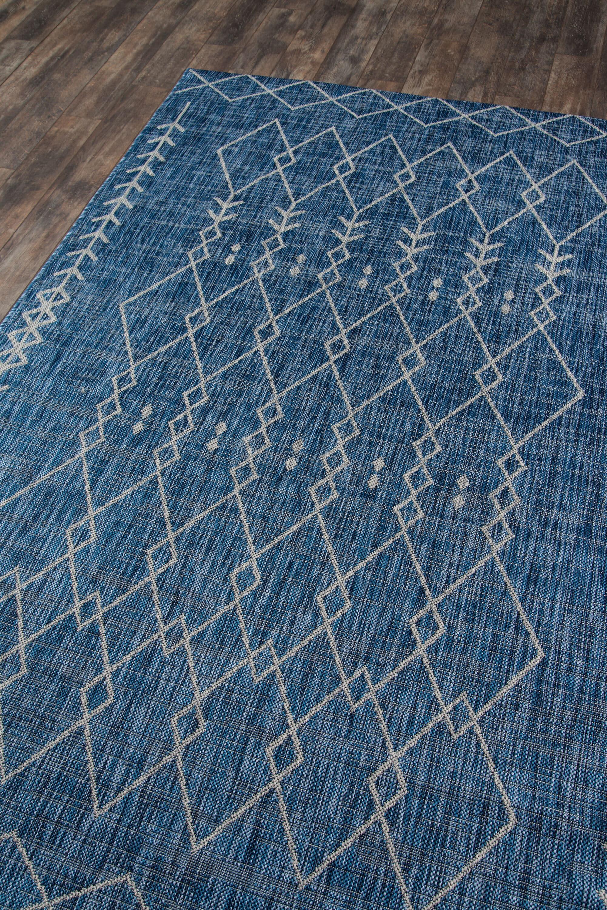 Momeni Villa Monaco Blue/Gray Indoor/Outdoor Rug