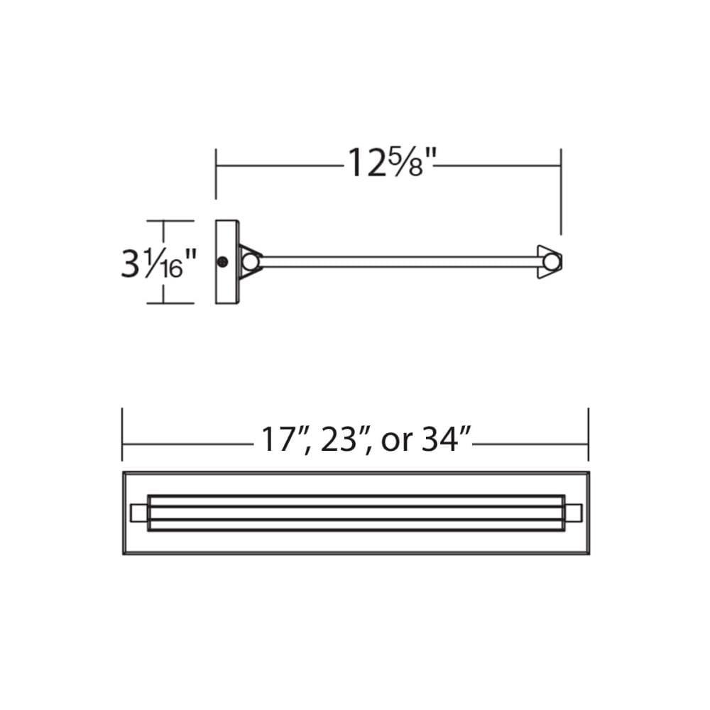 Hudson Dimmable LED Wall Mounted Picture Light