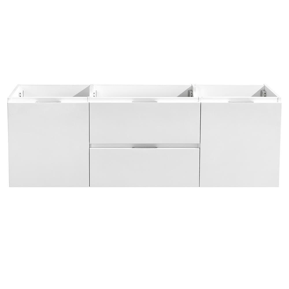 Valencia 60" Wall Mount Double Modern Bathroom Cabinet - Cabinet Only (Top and Sinks Not Included)