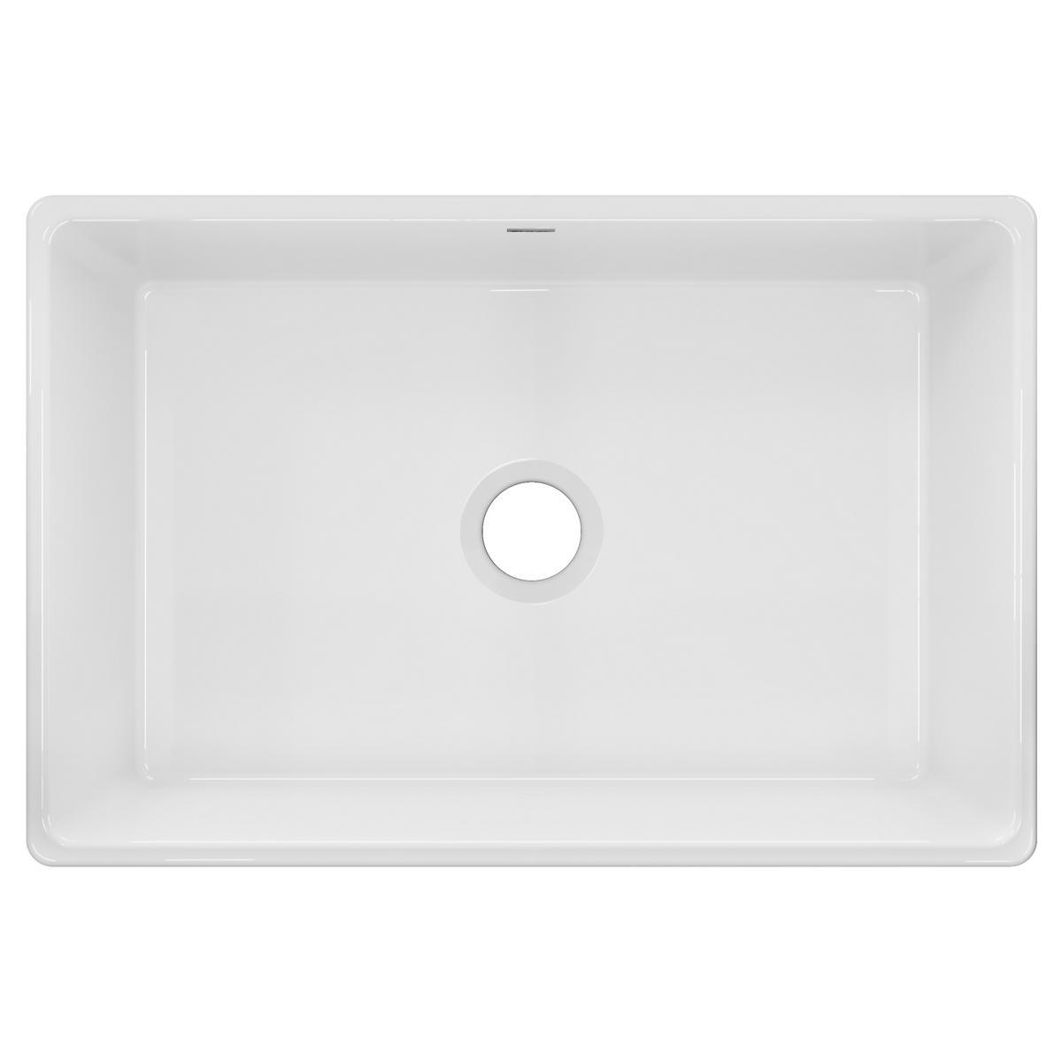 Fireclay 30" L x 20" W Farmhouse Kitchen Sink