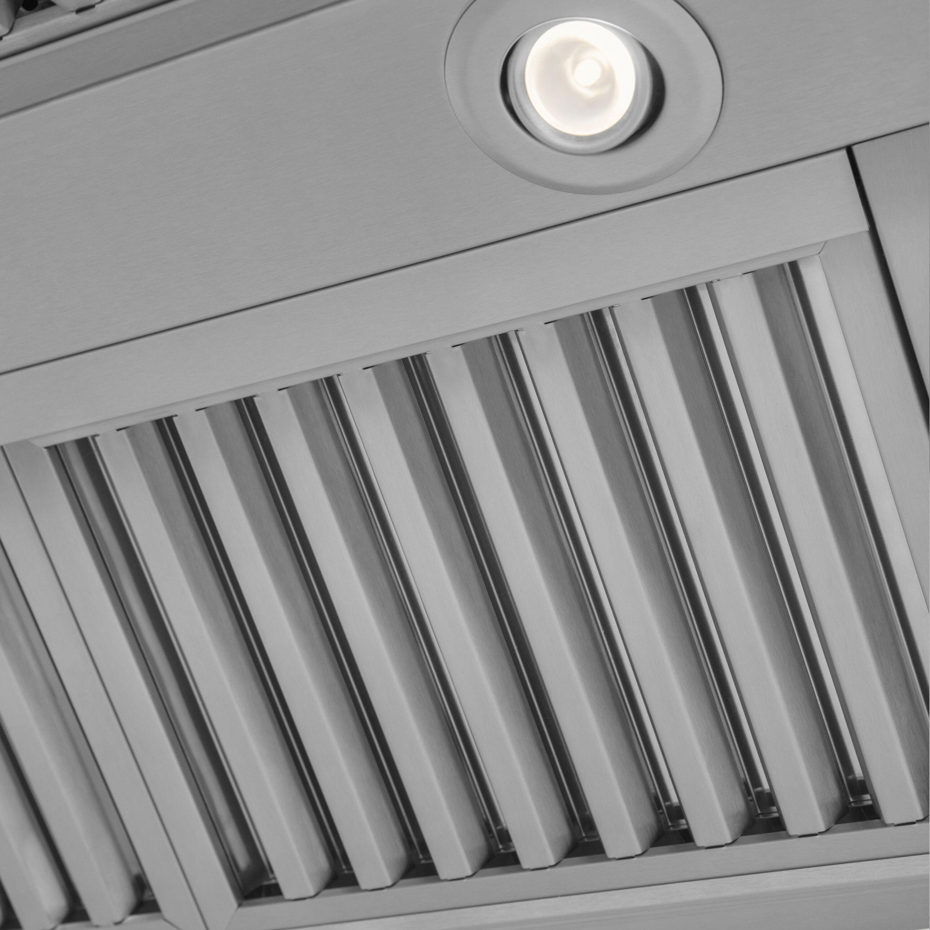 ZLINE ZLINE 36 in. Designer Series Satin Stainless Steel Convertible Vent Wall Mount Range Hood 8KBS-36