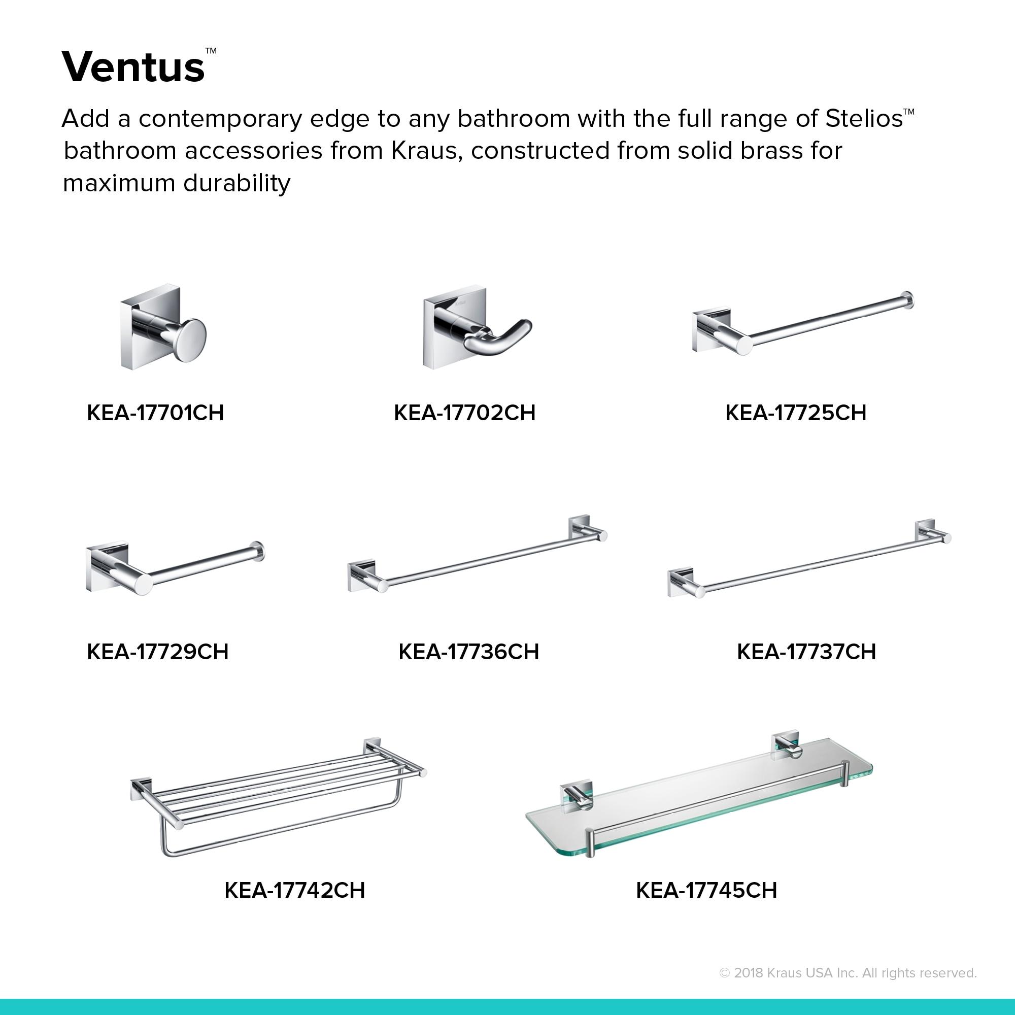 Ventus 25.38" Wall Mounted Towel Bar