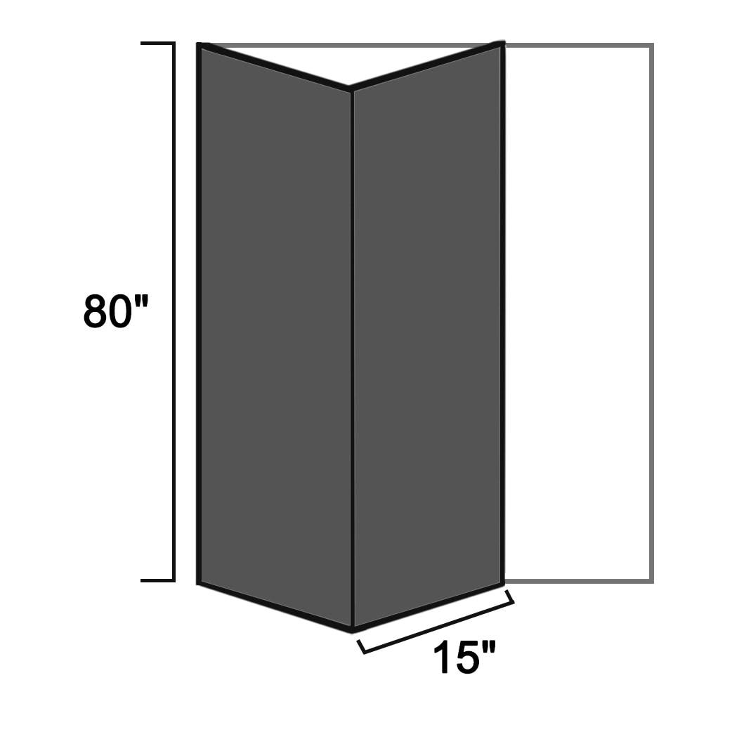 Paneled MDF Composite Double Bifold Barn Doors with Installation Hardware Kit