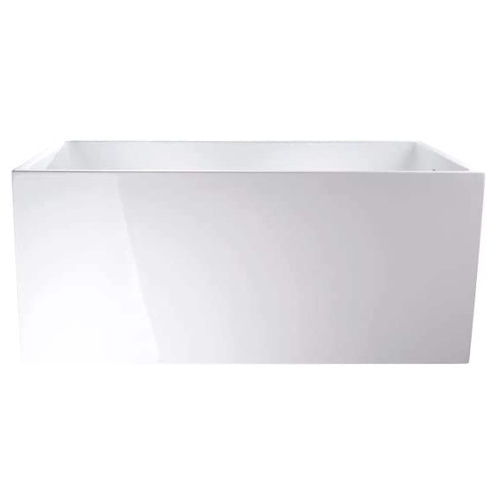 55" x 29" Freestanding Soaking Acrylic Bathtub