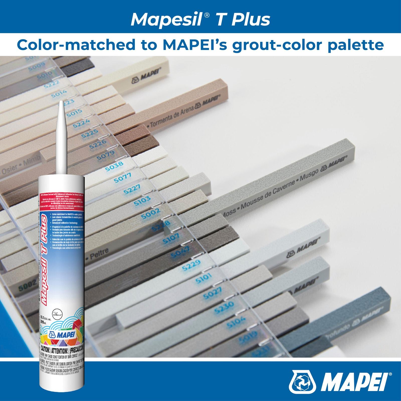 MAPEI Mapesil T Plus 10.1-oz Tile & grout Jet Black #5118 Silicone Caulk