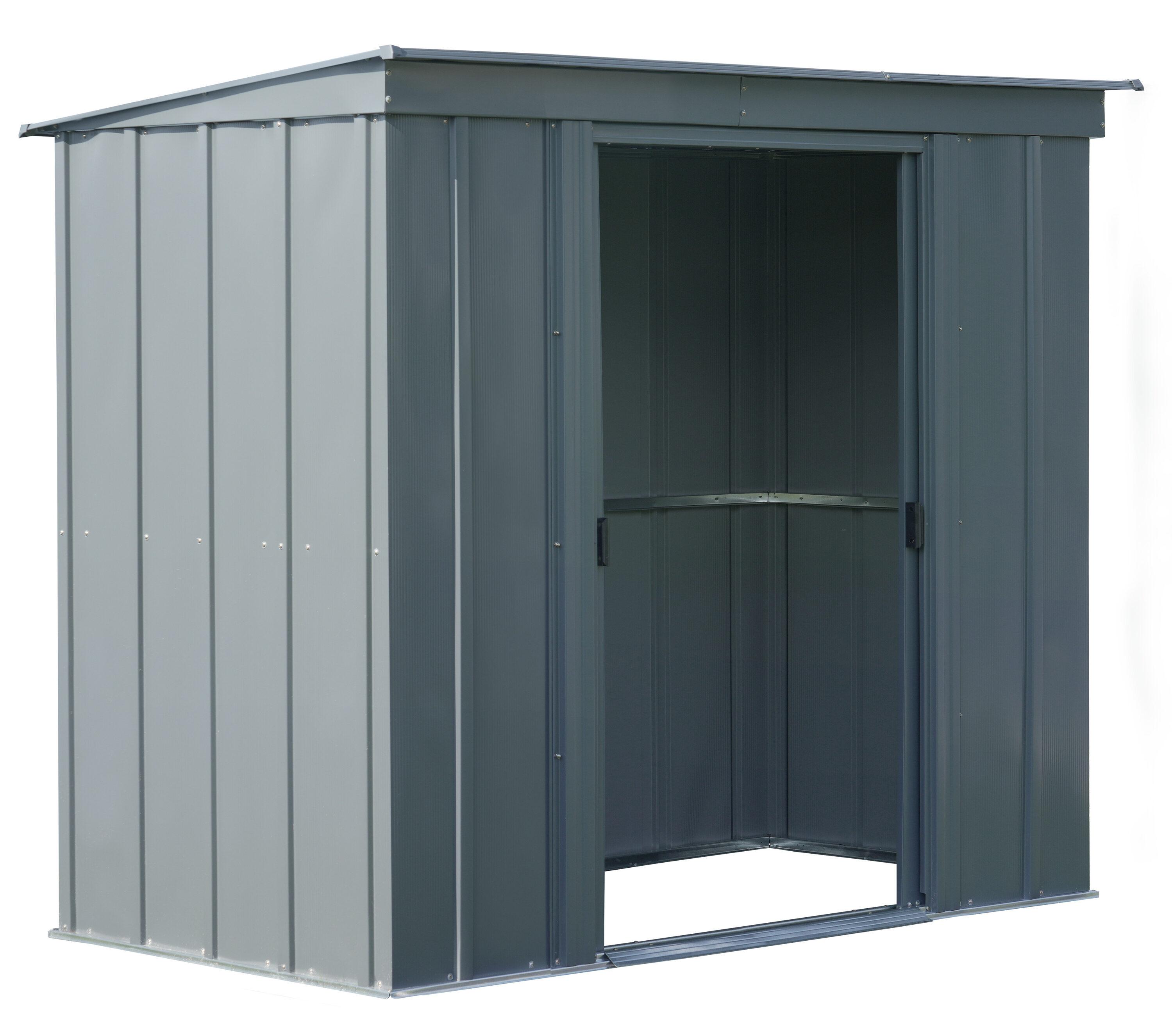 6 ft. W x 4 ft. D Steel Vertical Storage Shed