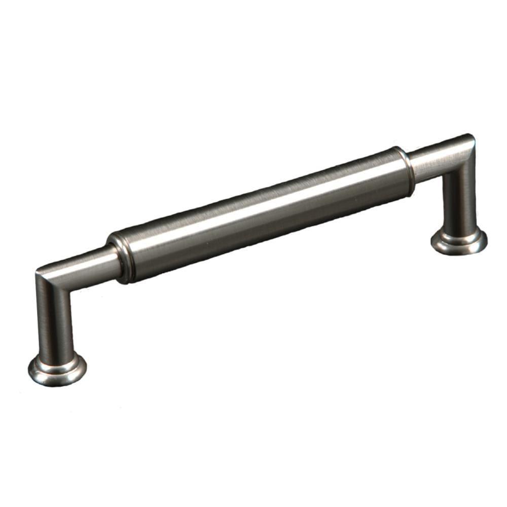 Satin Nickel 5" Cylindrical Bar Pull with Mounting Hardware