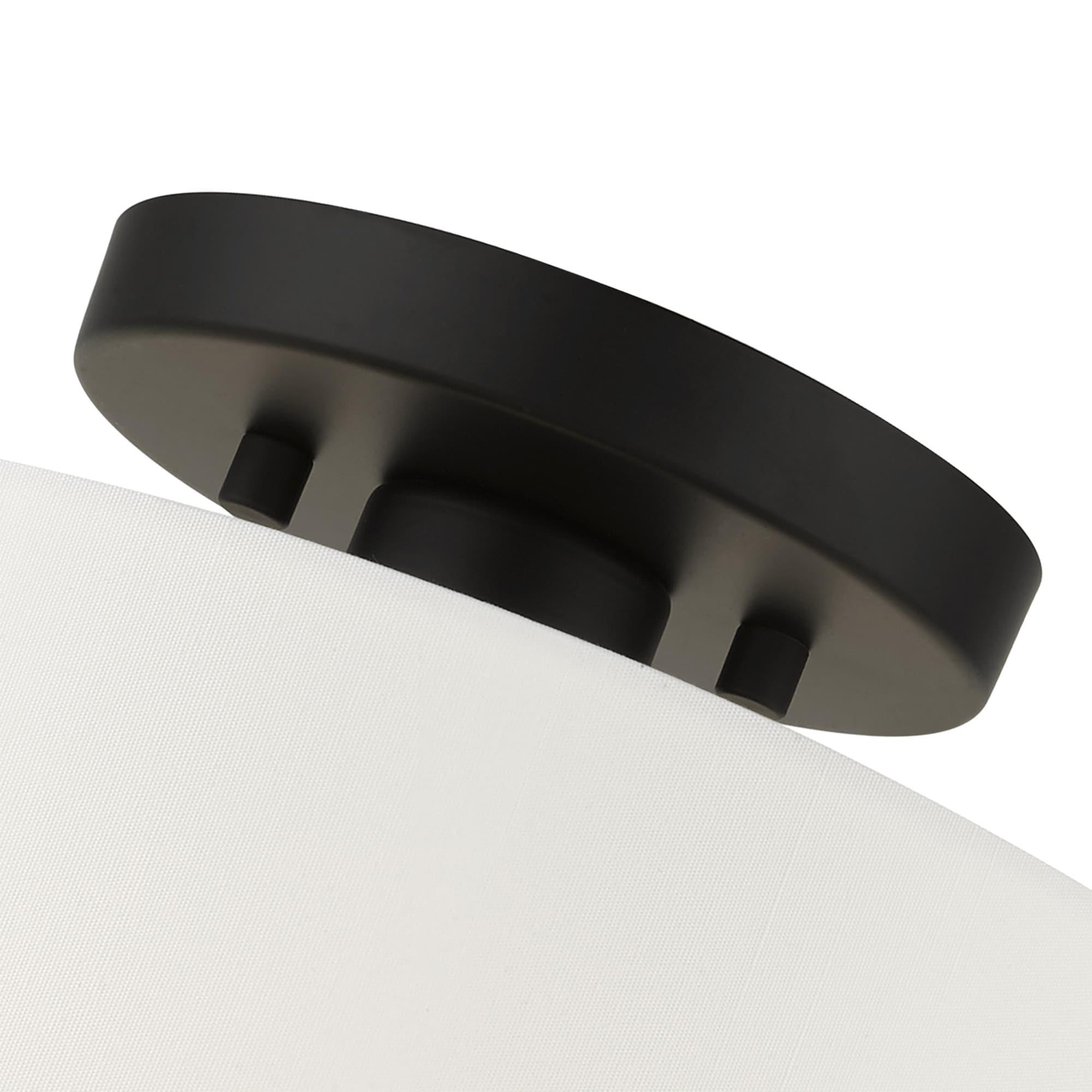 Livex Lighting Clark 1 - Light Semi-Flush Mount in  Black