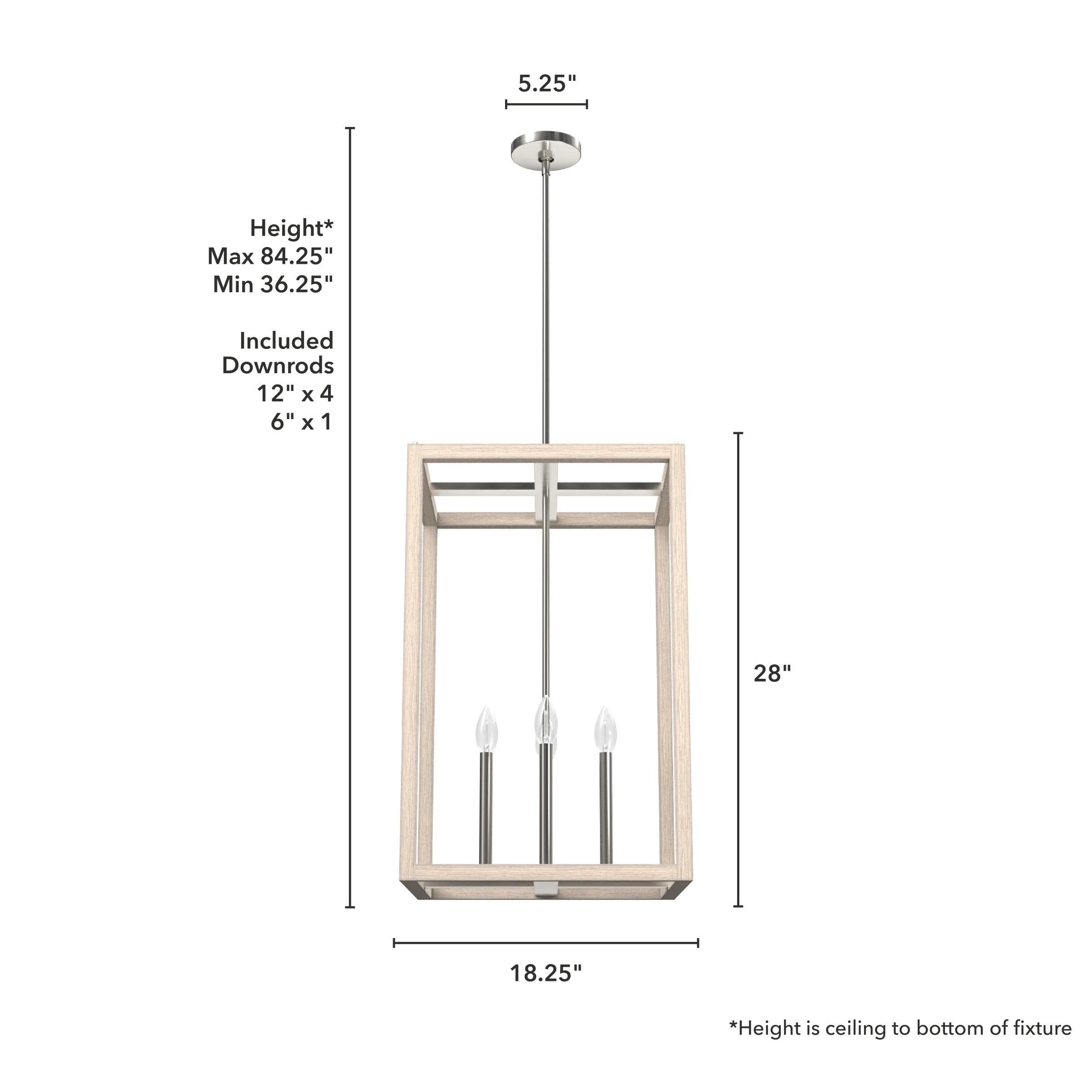 Hunter 18 Inch Squire Manor 4 Light Pendant Ceiling Light Fixture