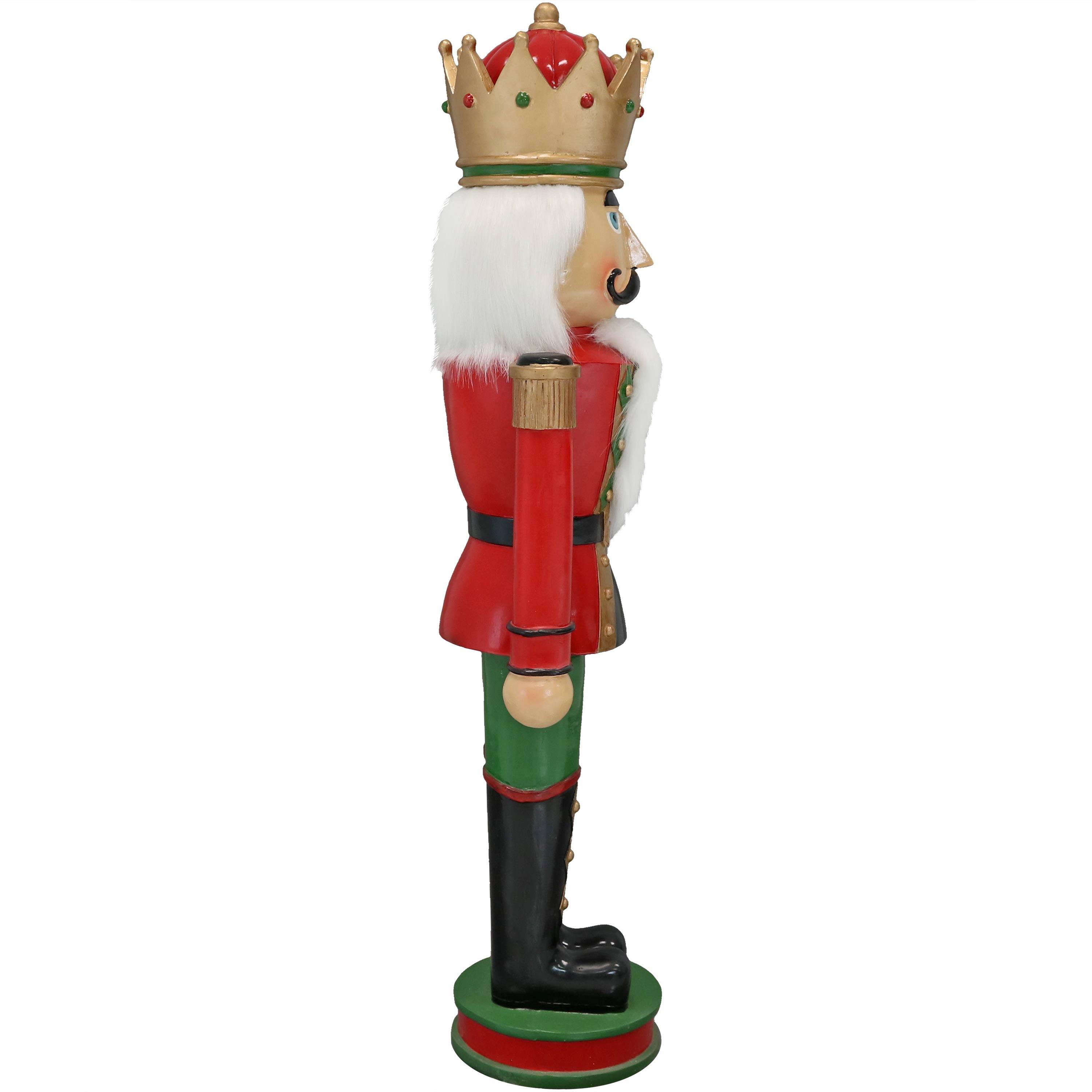 Sunnydaze Polyresin Matthias the Nutcracker Prince Christmas Holiday Decoration - 37" - 1 Nutcracker