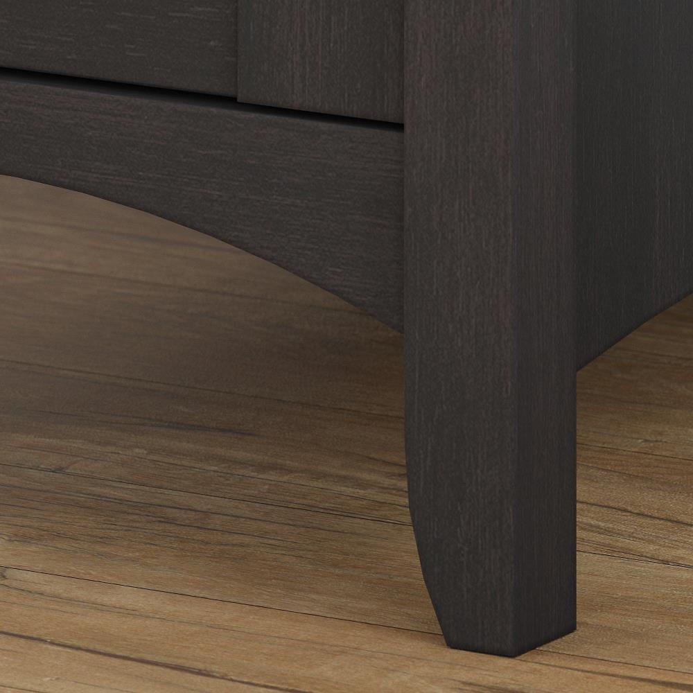 Bush Furniture Salinas Accent Storage Cabinet with Doors, Vintage Black