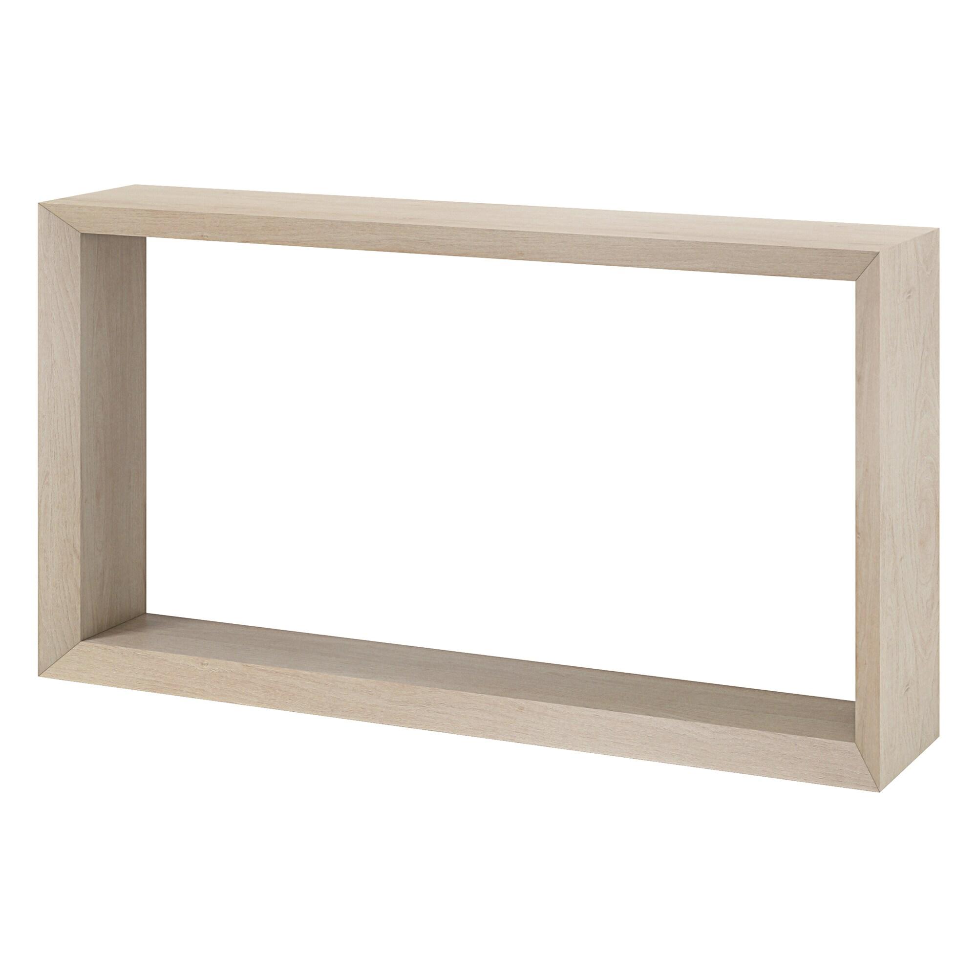 Evelyn&Zoe Osmond 55" Wide Rectangular Console Table, Alder White