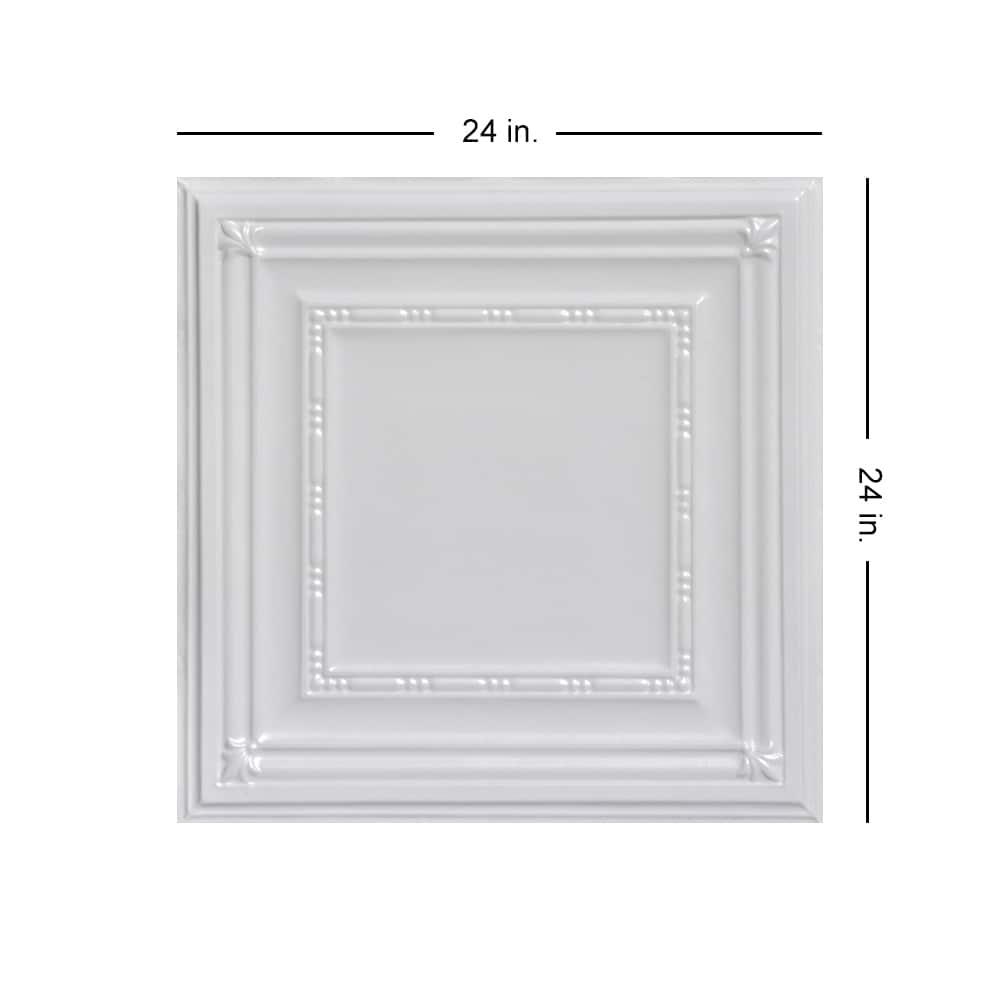 Eyelet 2 ft. x 2 ft. Nail-Up Tin Ceiling Tile (Set of 6)