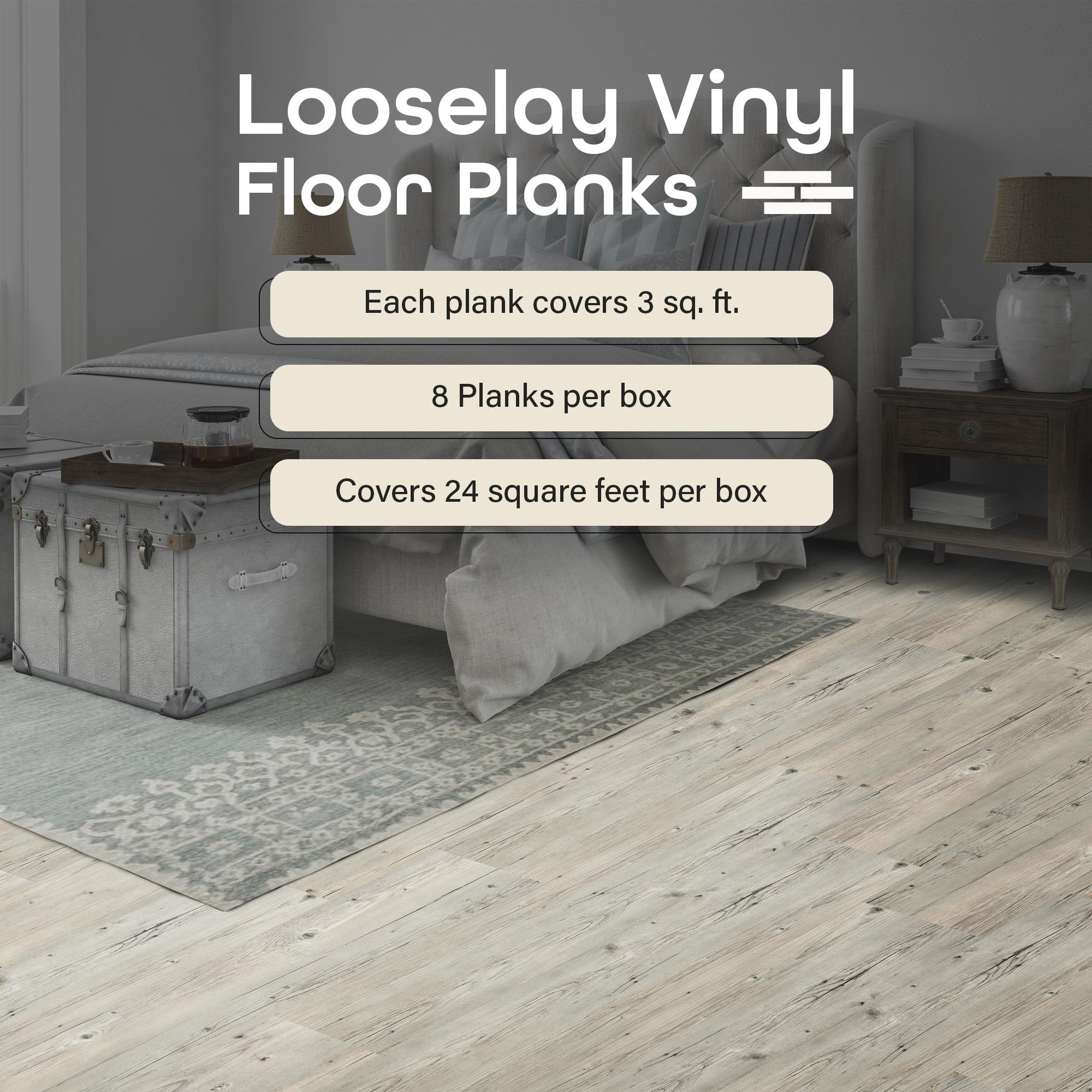 Achim Importing Co Flex Flor™ Looselay 5mm Thick 9'' W x 48'' L Vinyl Plank
