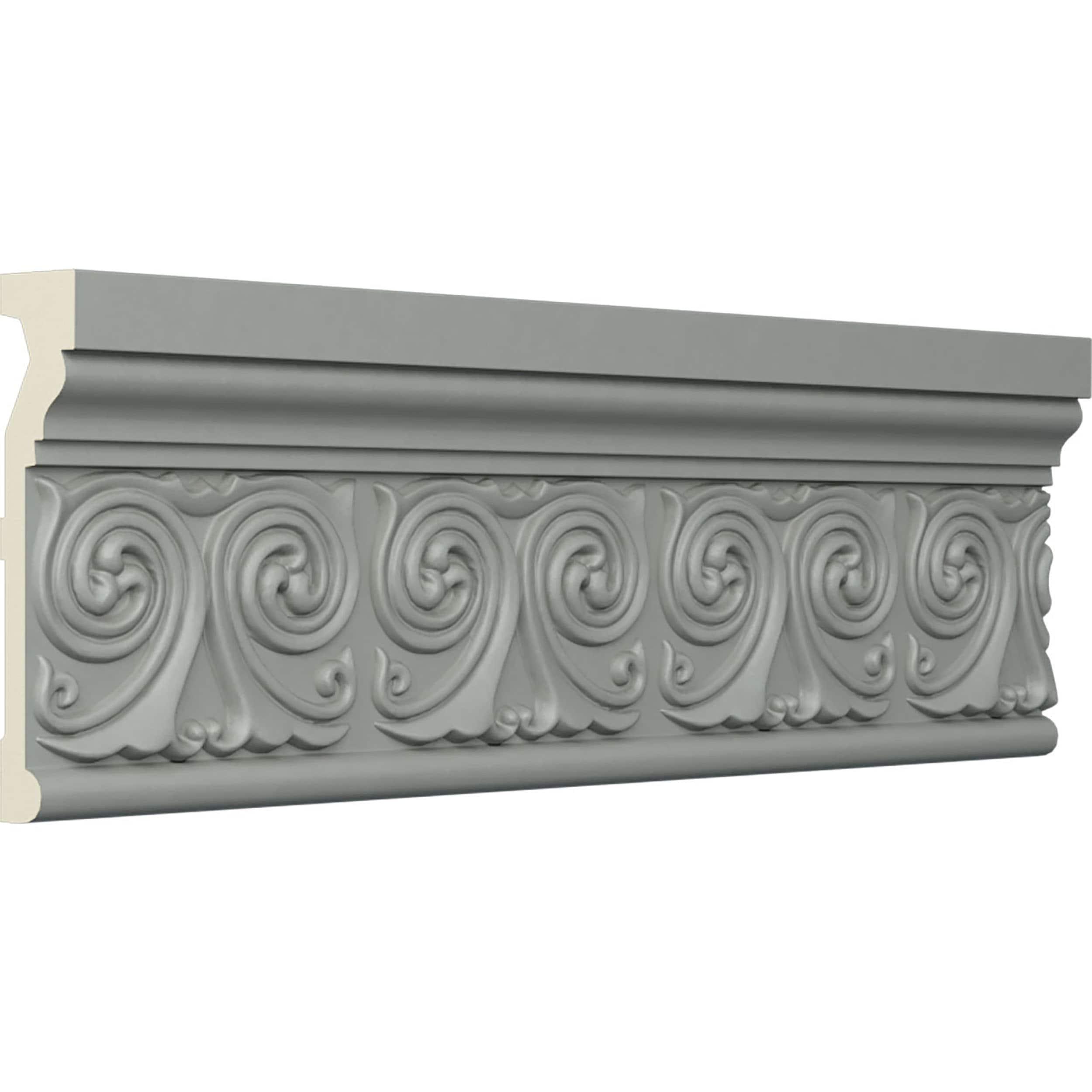 Ekena Millwork Ralston 4.63'' H x 95.88'' W x 1'' D Urethane Chair Rail