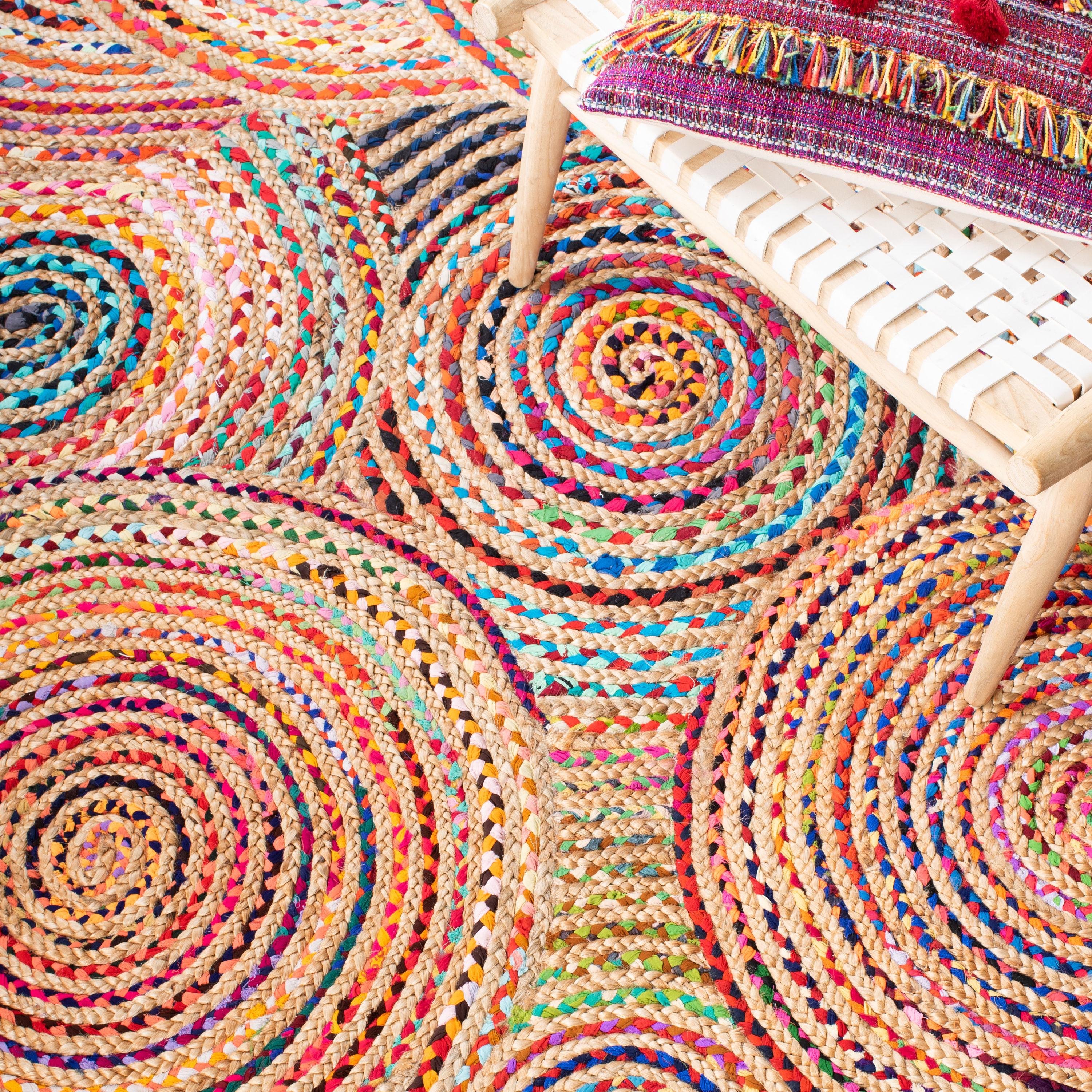 Cape Cod CAP604 Hand Woven Area Rug - Natural/Multi - 5'x8' - Safavieh.