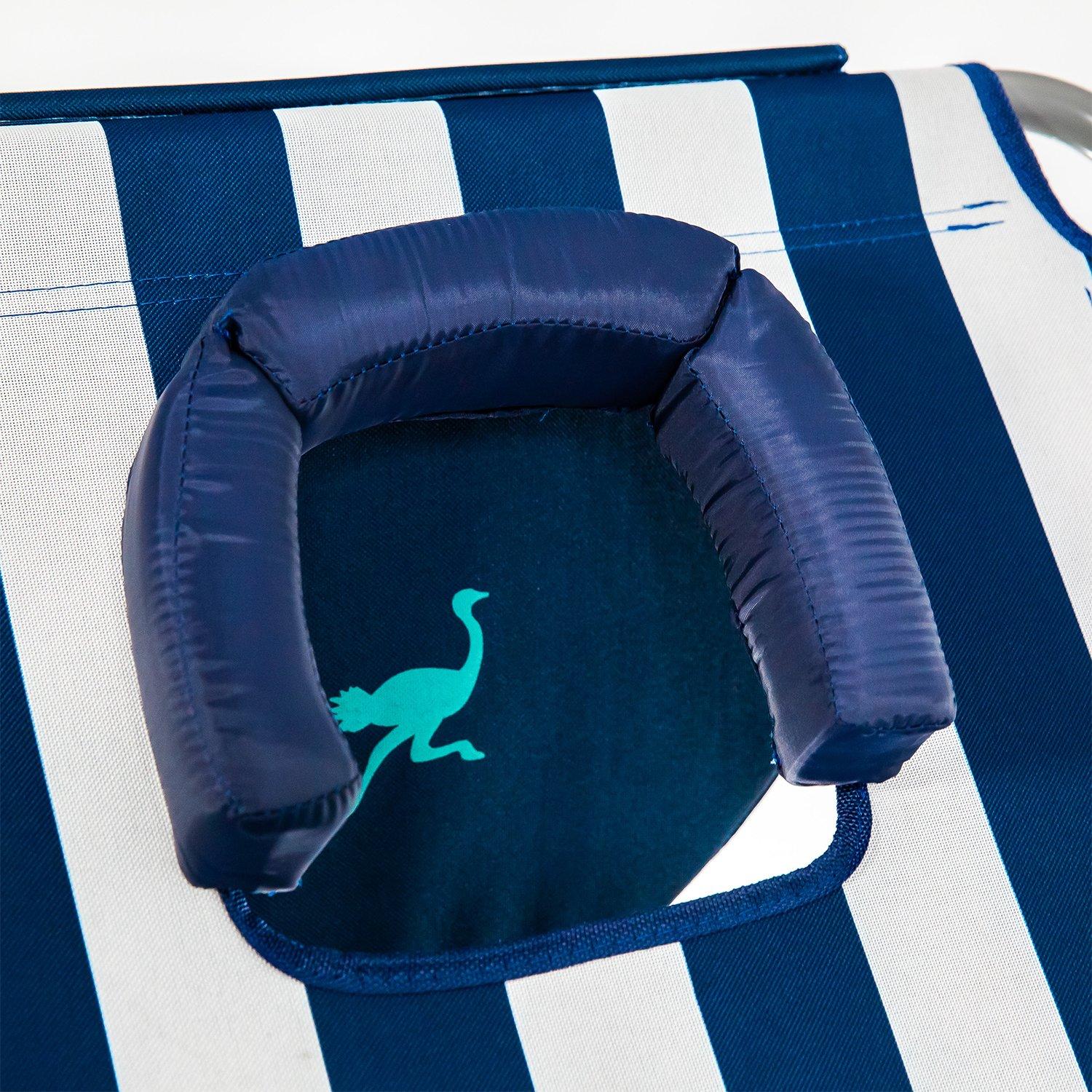 Ostrich Ostrich Chaise Lounge, Portable Facedown Beach Camping Pool Tanning Chair