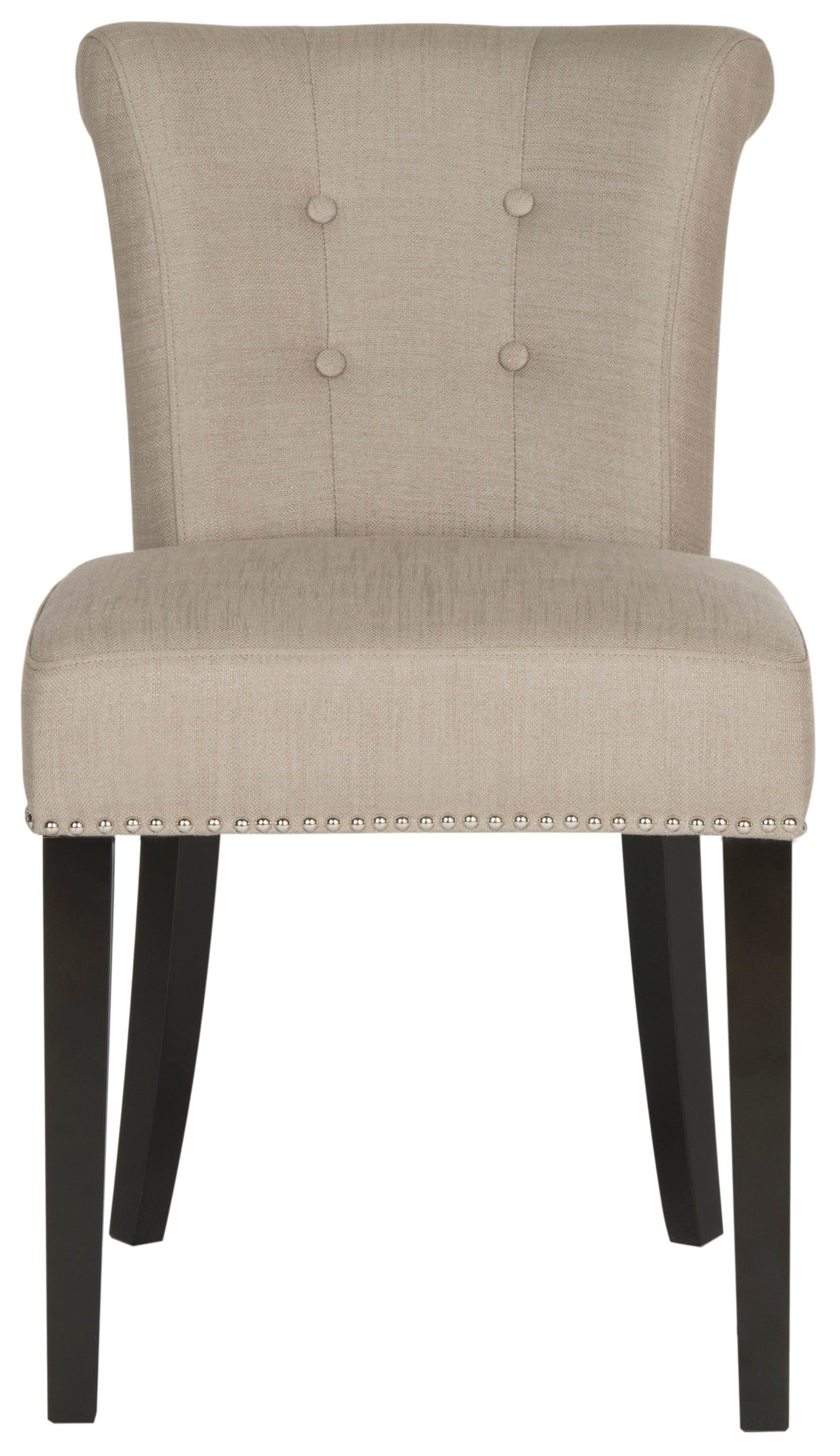 Sinclair 21''H Ring Chair (Set Of 2) with Silver Nail Heads - Oyster Grey - Safavieh