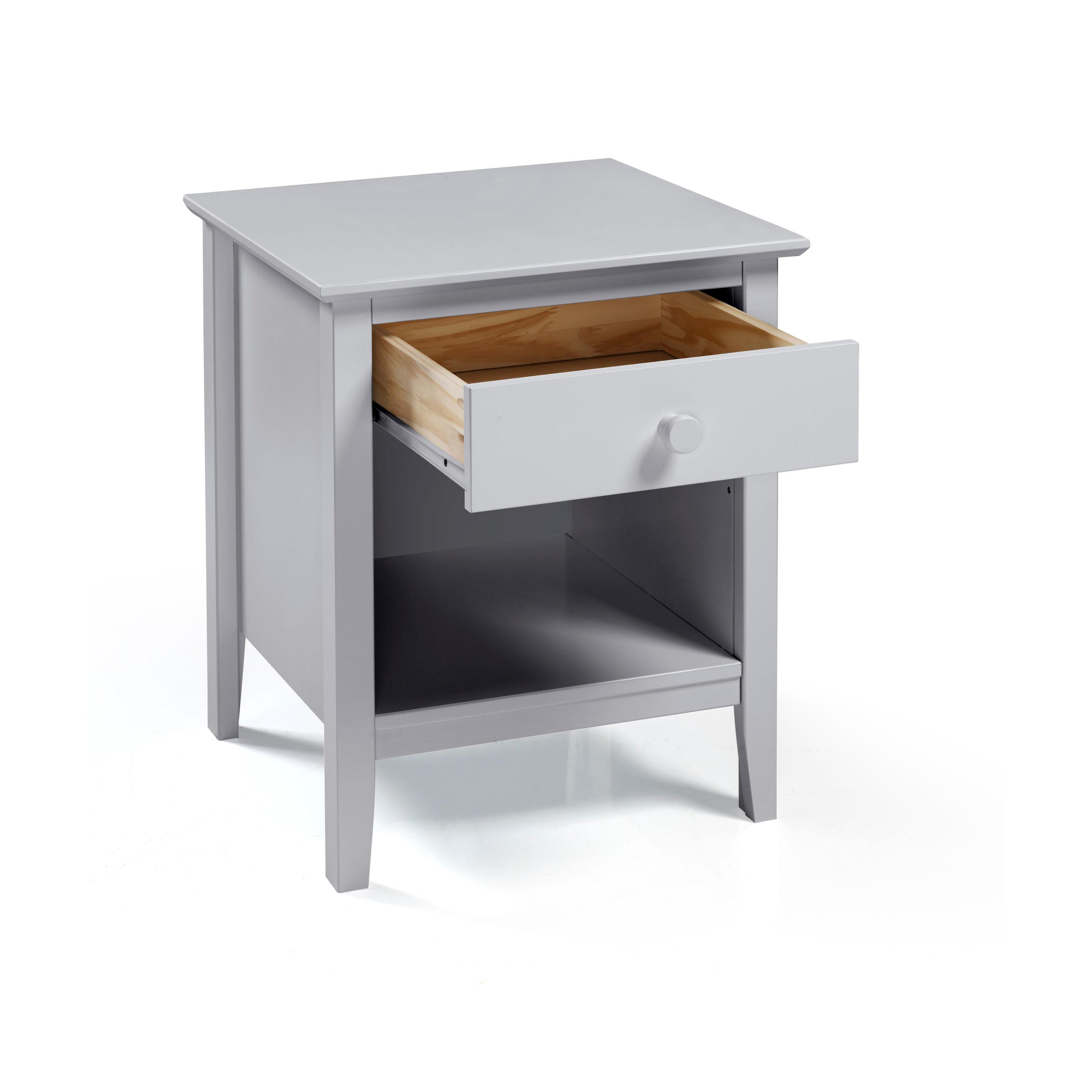 Alaterre Simplicity Nightstand, Dove Gray