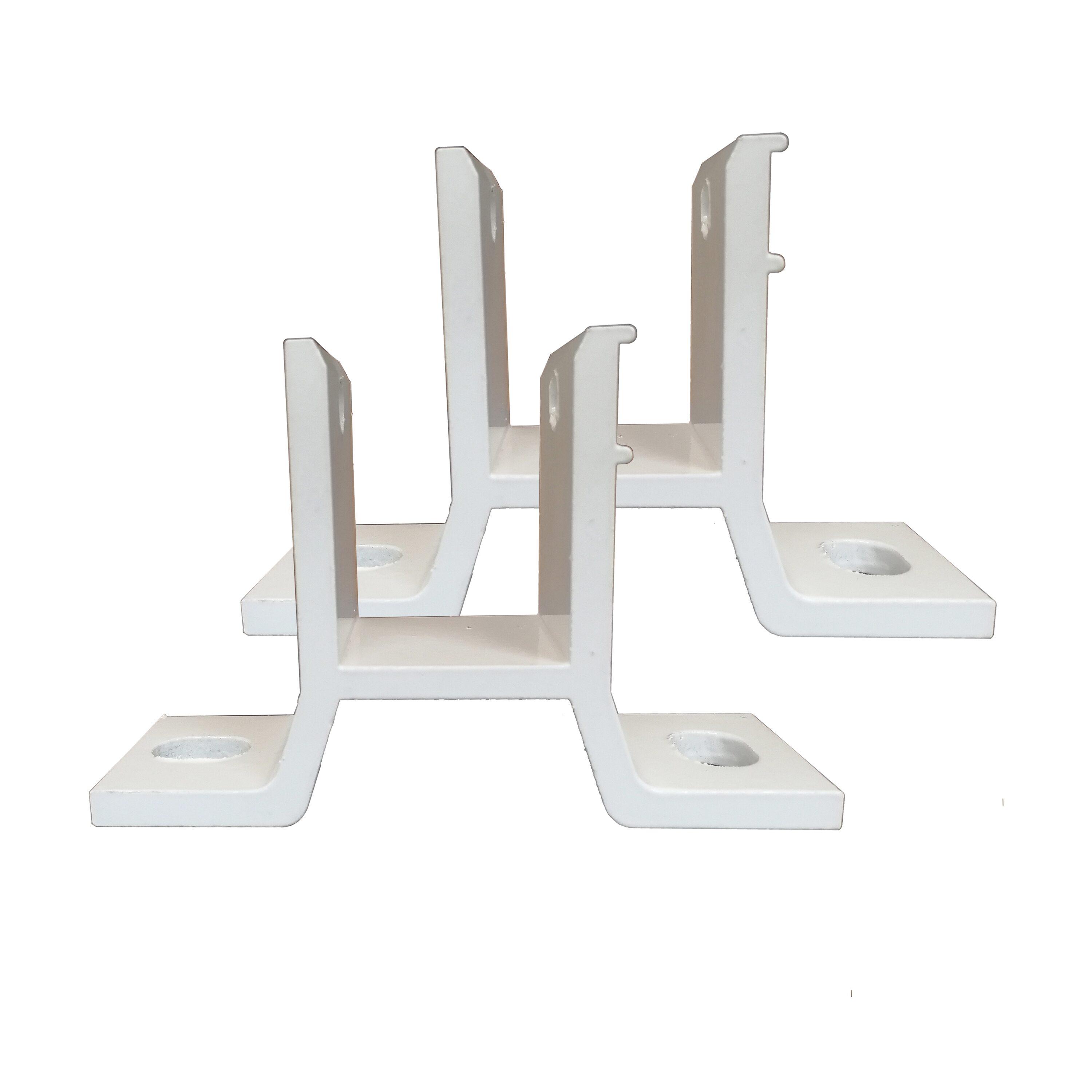 ALEKO White Metal Wall Mounting Bracket for Awning (Set of 2)