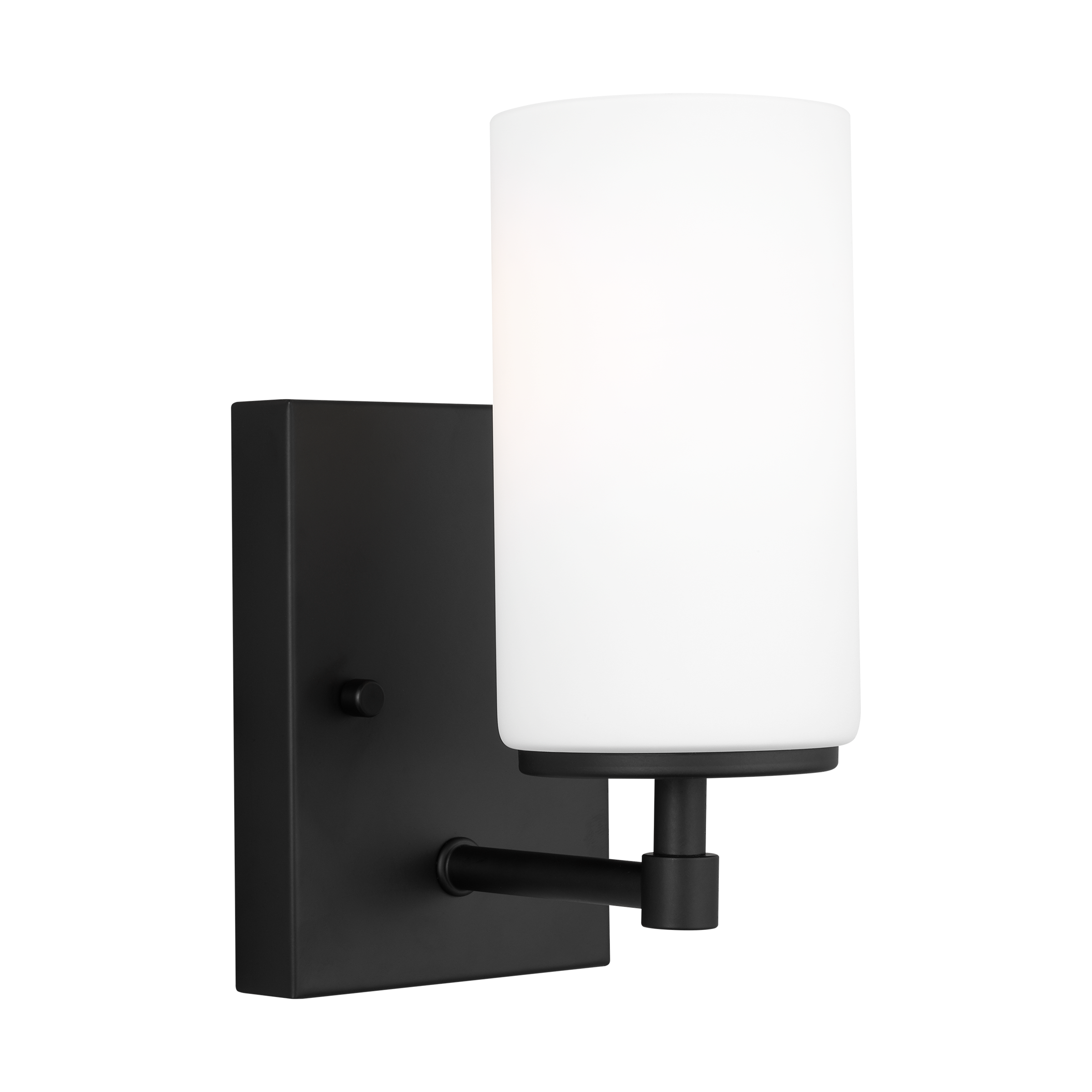 Generation Lighting 1-Light Alturas Contemporary Bath Fixture Wall Lamp Midnight Black 4124601-112 | Bathroom Light Fixture for Home Decor | Wall Sconce Vanity Light Fixture and Bathroom Accessory