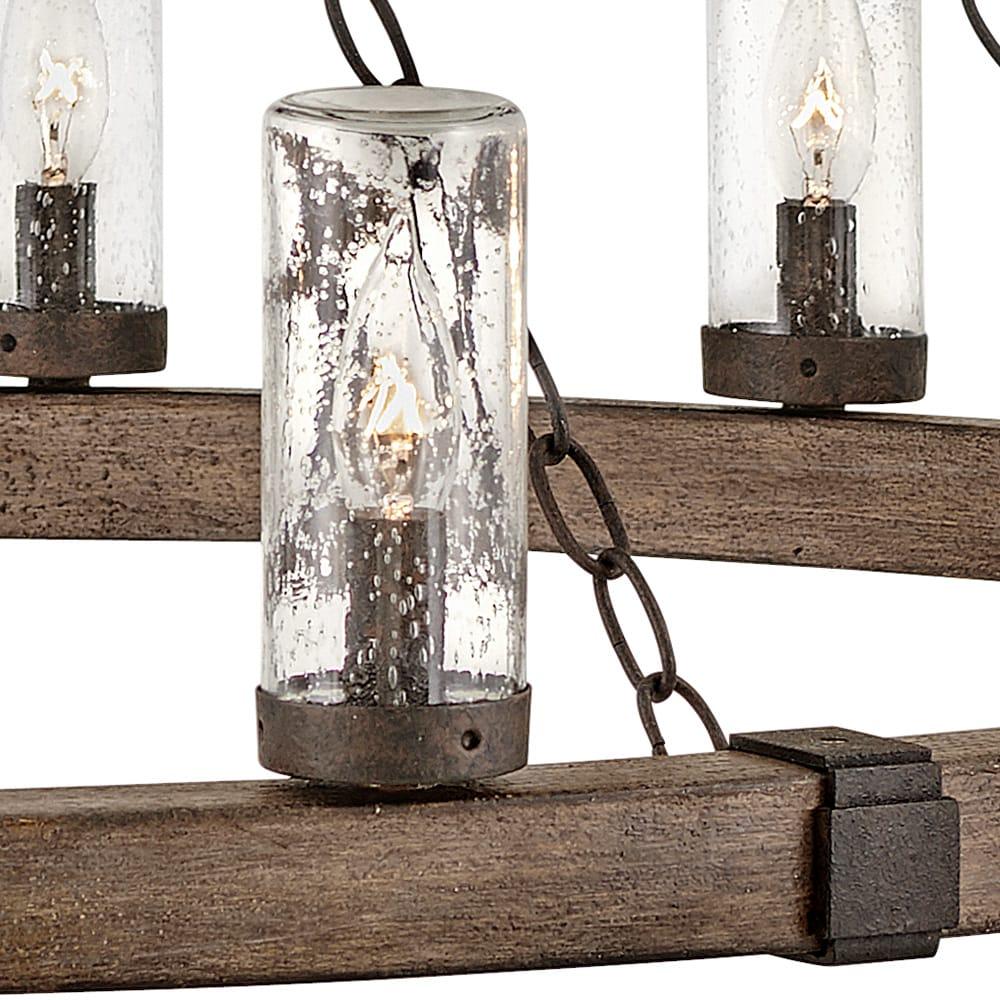Sawyer 15-Light Single Tier Outdoor Rustic Chandelier