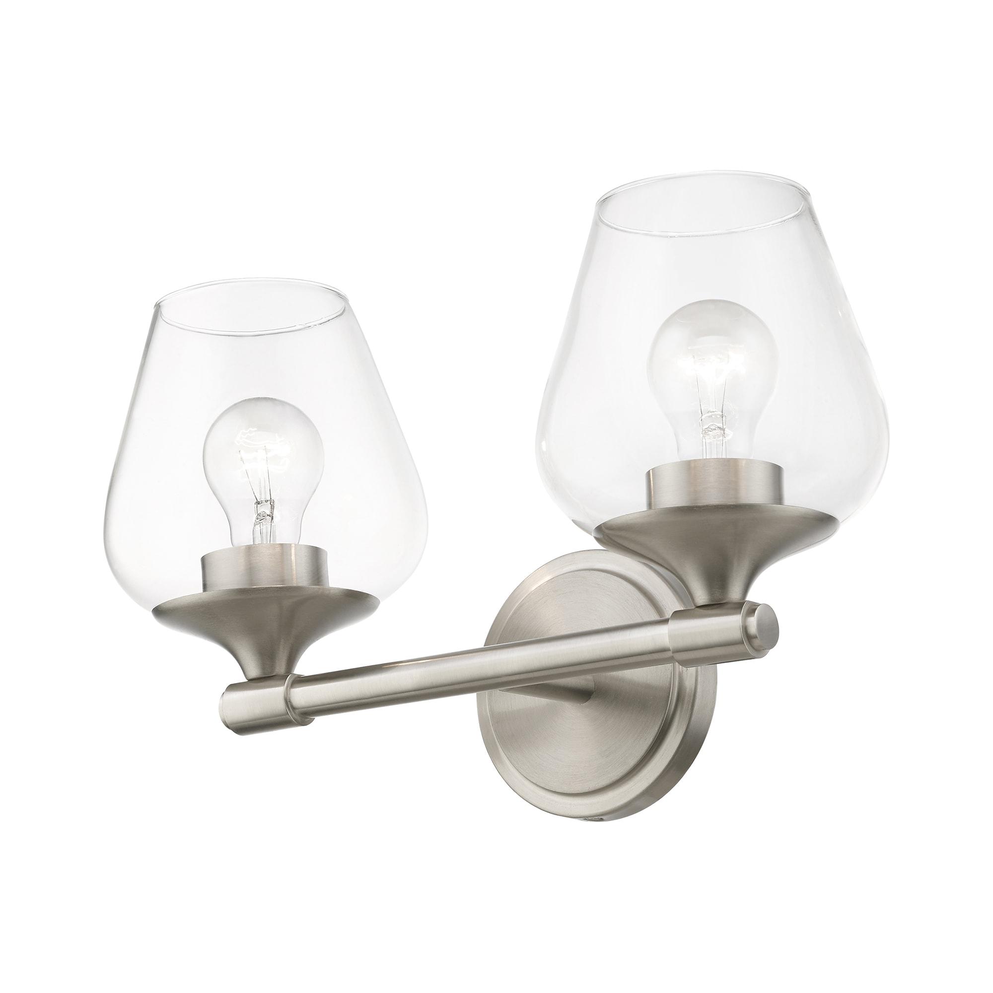 Livex Lighting Willow 2 - Light Vanity in  Brushed Nickel