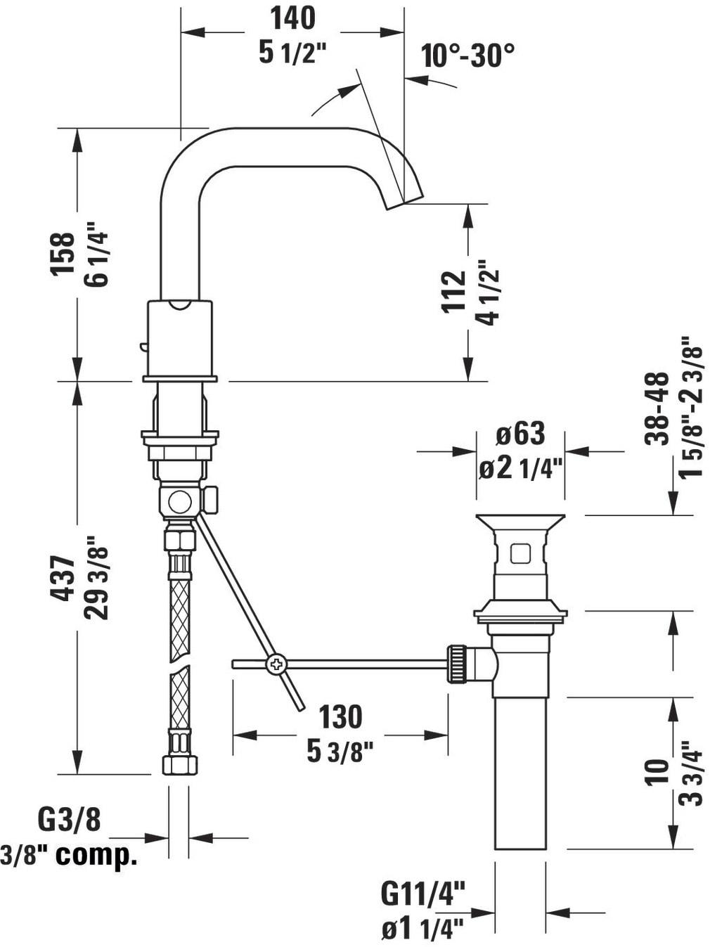 Widespread Bathroom Faucet