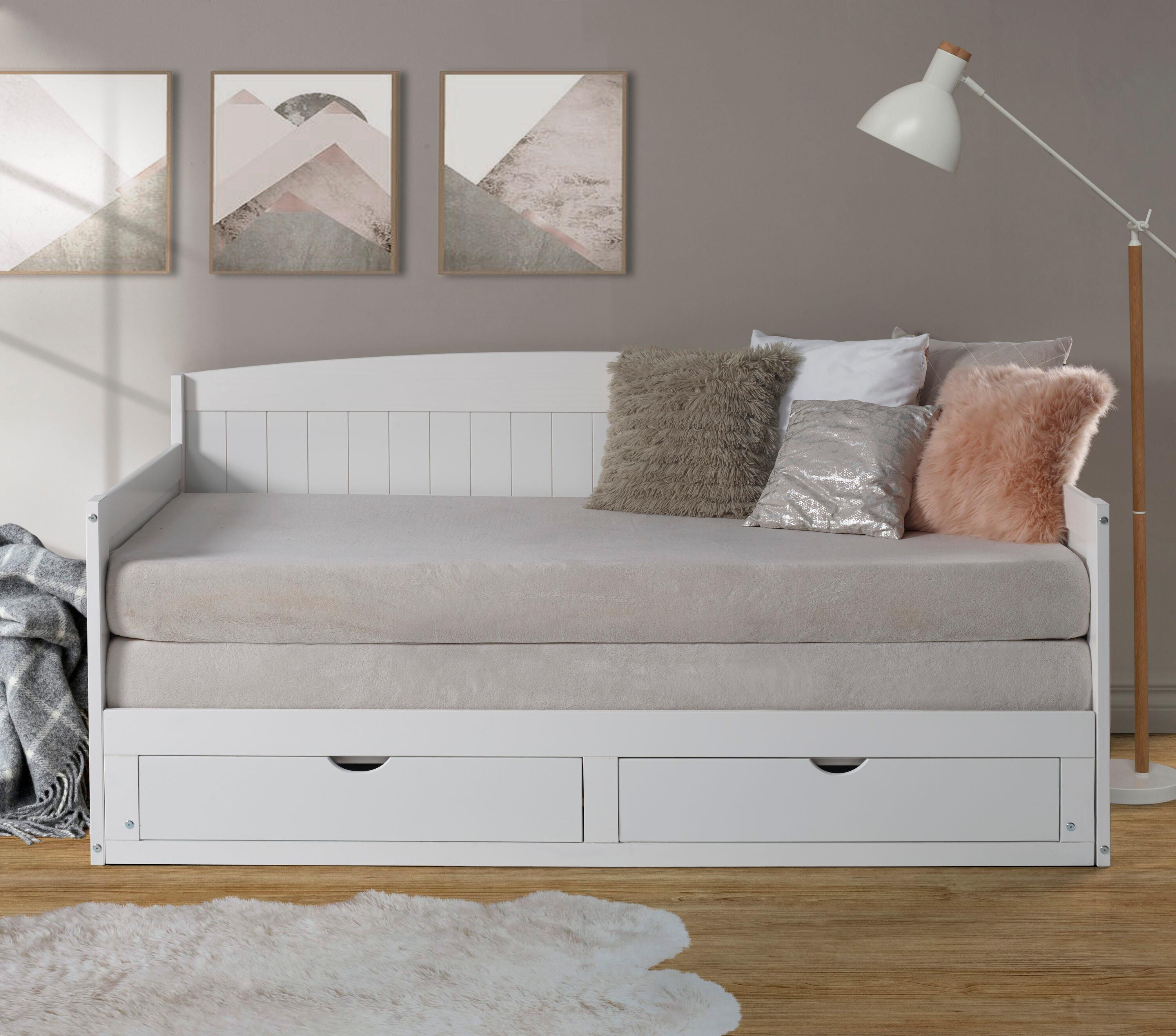 Alaterre Furniture King Harmony Kids' Daybed with Conversion White