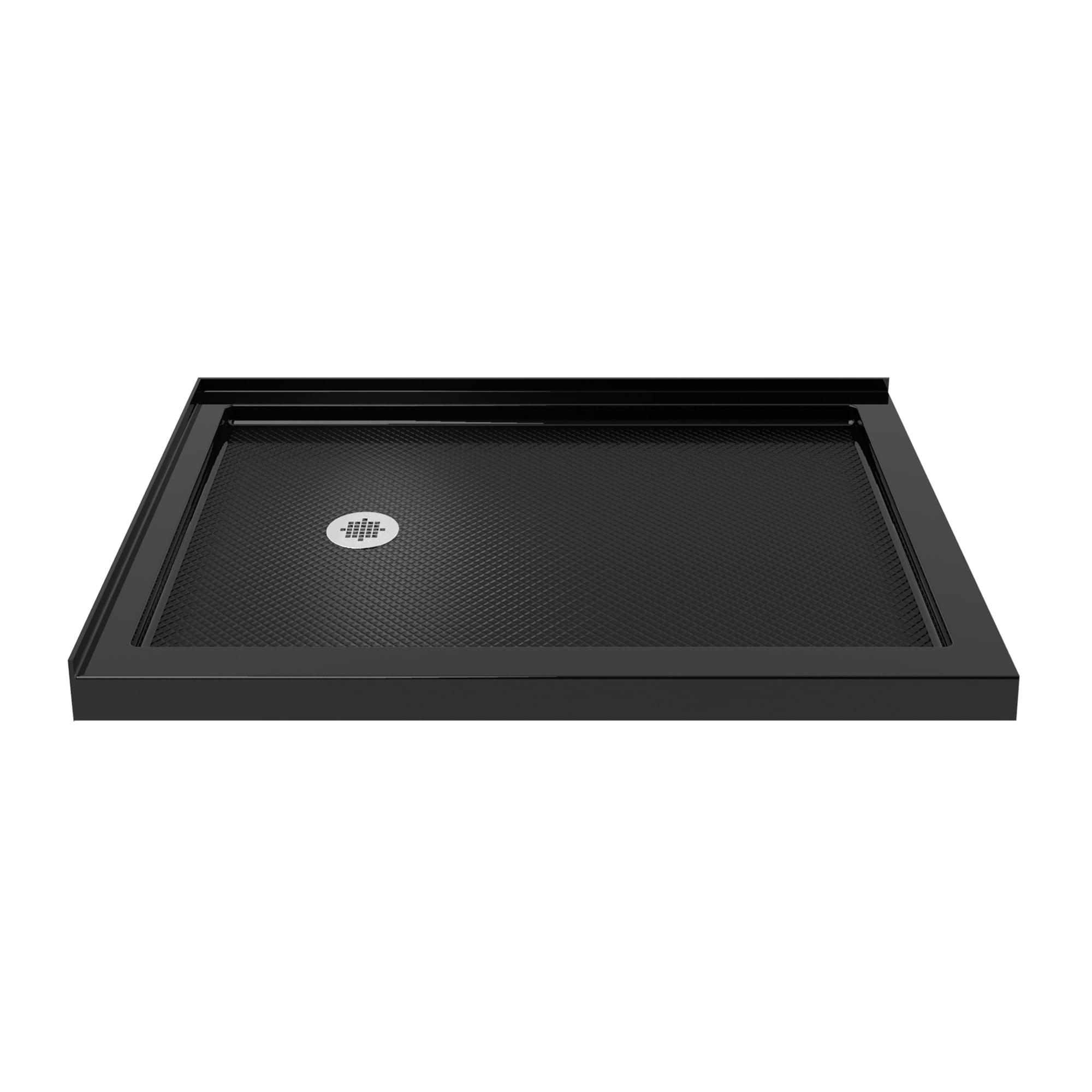 Black Acrylic 54" x 36" Double Threshold Shower Base