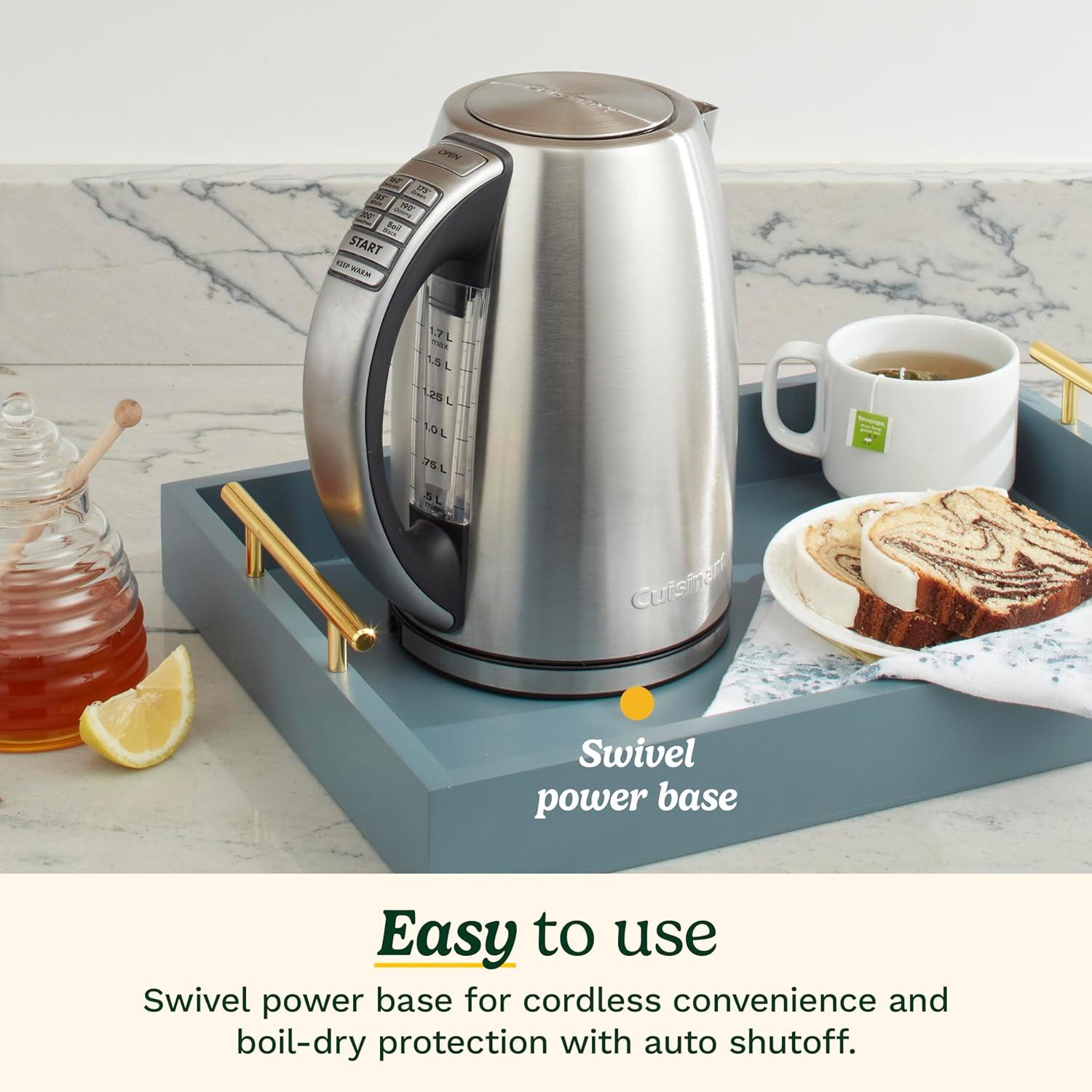 Cuisinart ® PerfecTemp™ Cordless Programmable Electric Tea Kettle