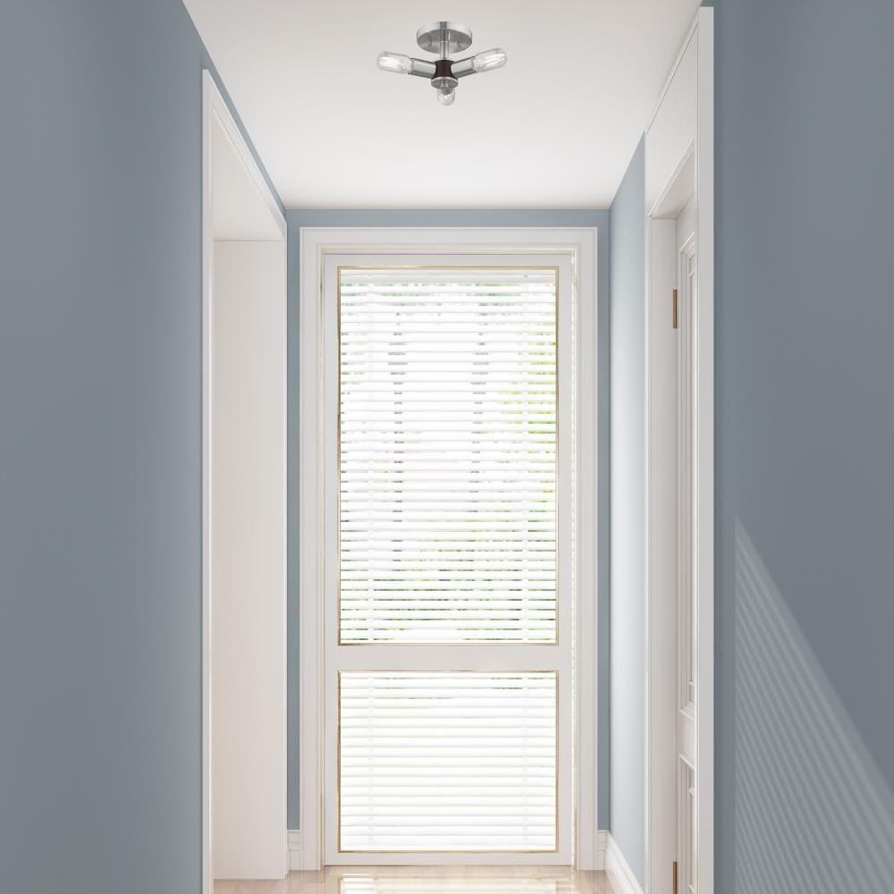 Livex Lighting Copenhagen 3 - Light Flush Mount in  Brushed Nickel