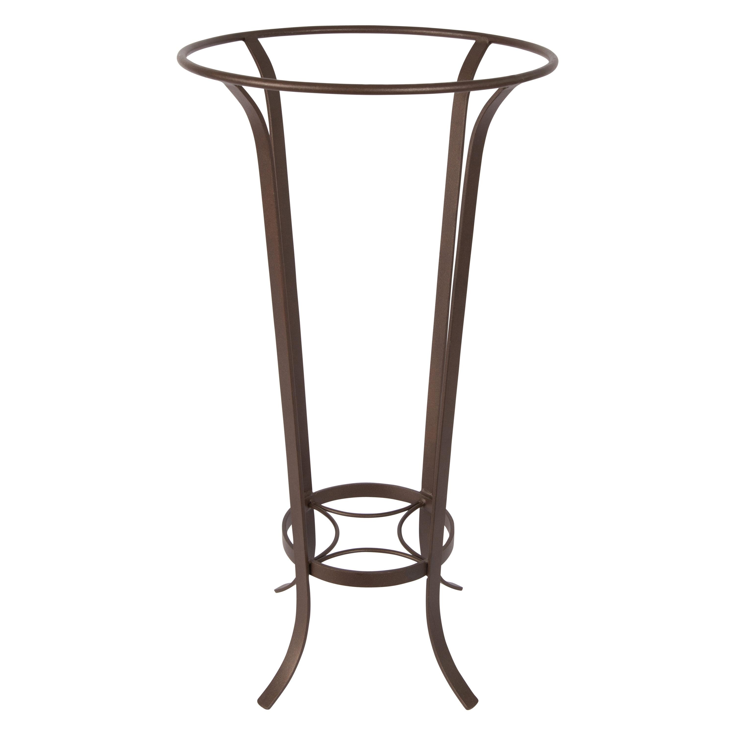 Achla Designs Tulip Plant Stand Without Insert, 28 Inch Tall, Roman Bronze Powder Coat Finish