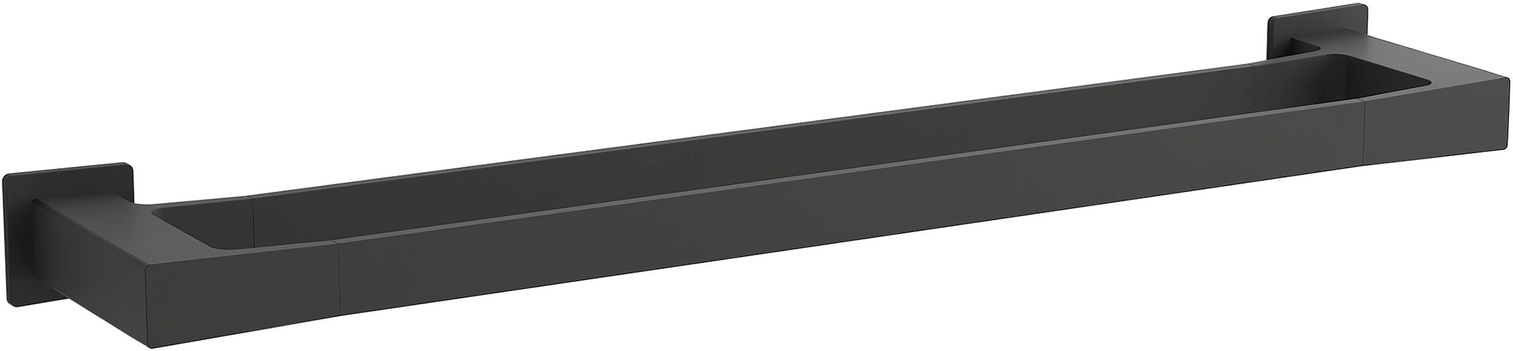 Matte Black 24" Wall Mounted Double Towel Bar