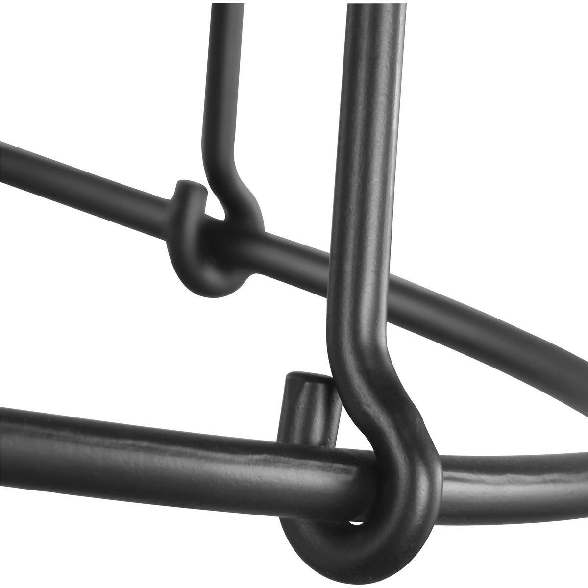 Progress Lighting Chambers 1-Light Pendant, Matte Black, Wire-Frame Shade