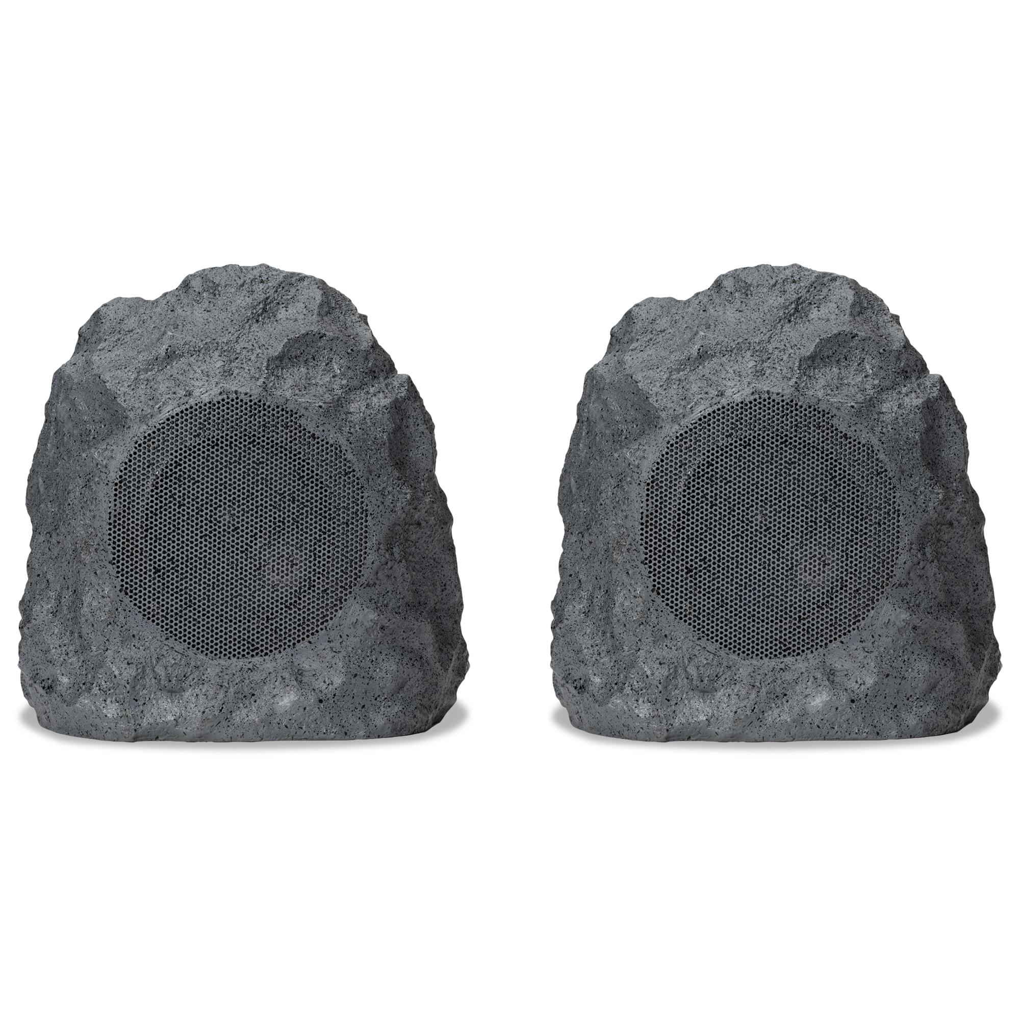 iLive ISBW422G Outdoor Bluetooth 20 Watts Power Rock Speakers with 2 USB charging cable, Gray