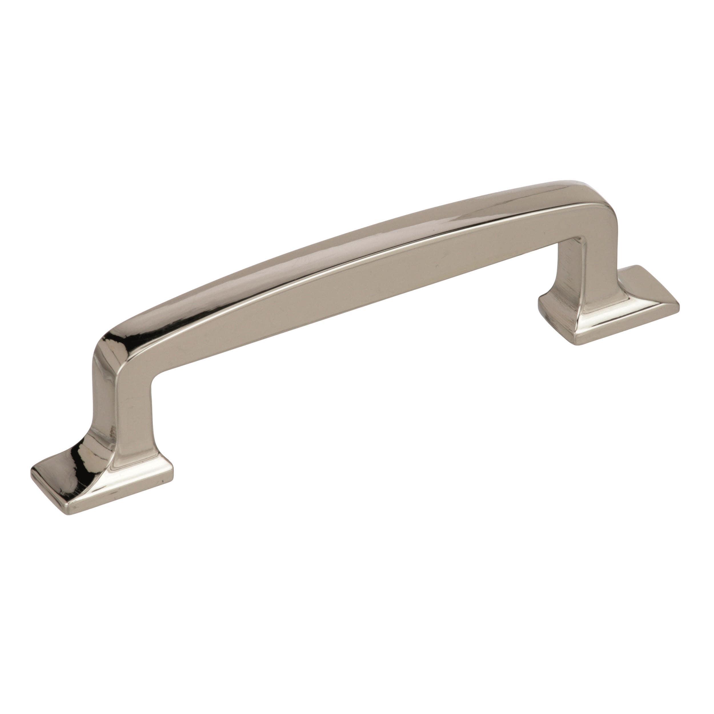 Amerock Westerly 3-3/4 inch (96mm) Center-to-Center Polished Nickel Cabinet Pull