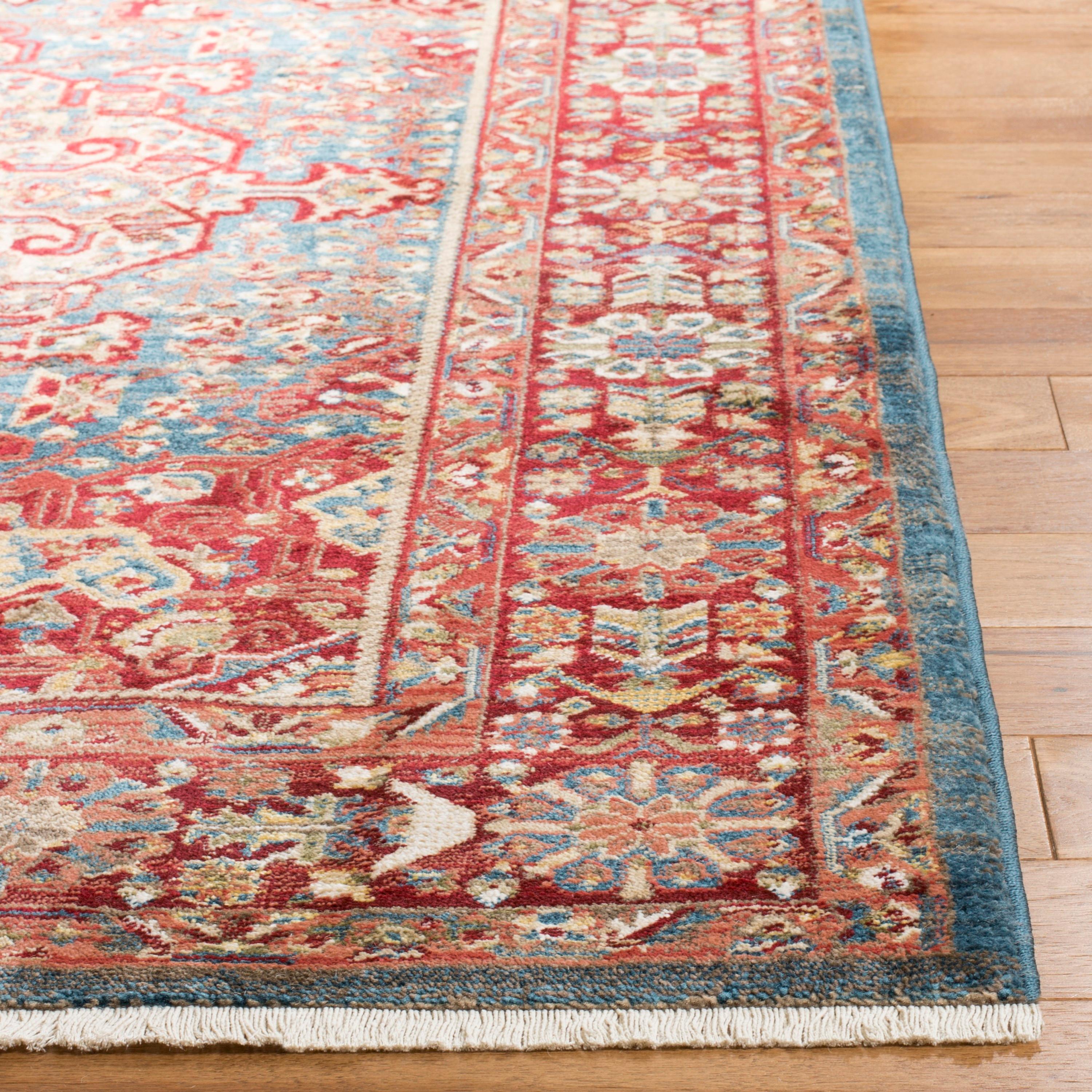 Kashan KSN305 Power Loomed Area Rug - Blue/Red - 9'x12'6" - Safavieh.