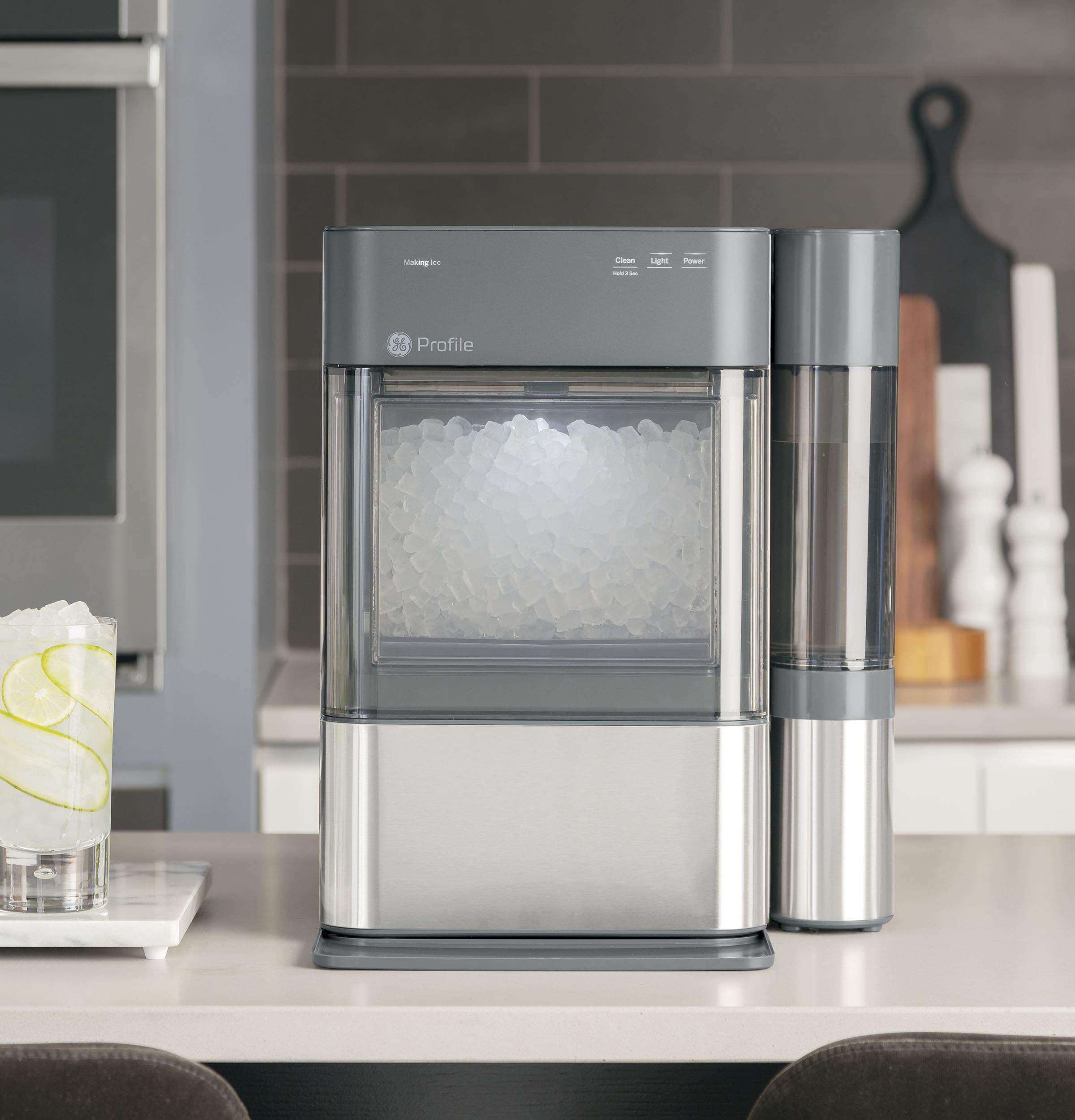 GE Profile Opal 2.0 Ultra Nugget Ice Maker in Stainless Steel