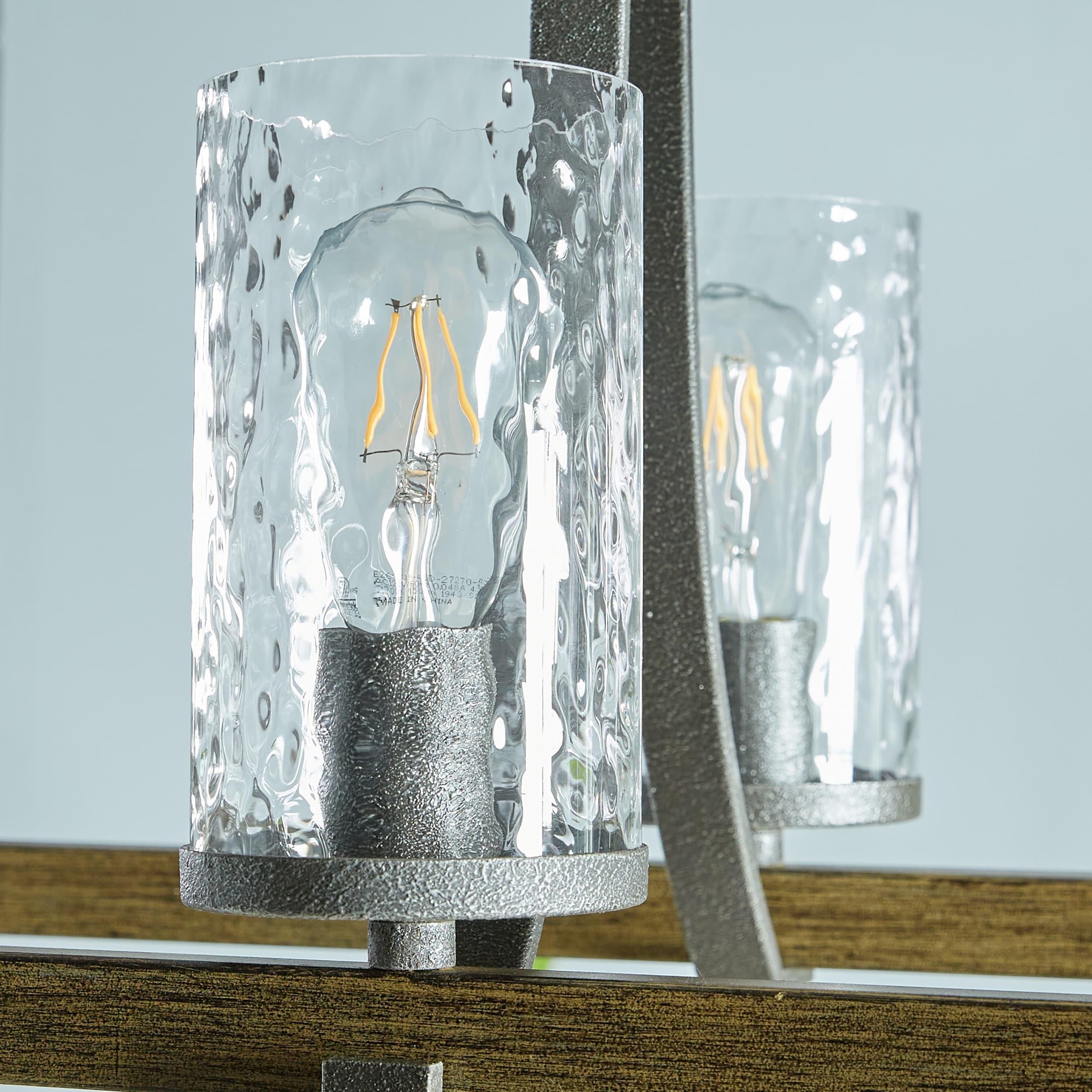 Steffens Wood & Iron Linear Chandelier (46")