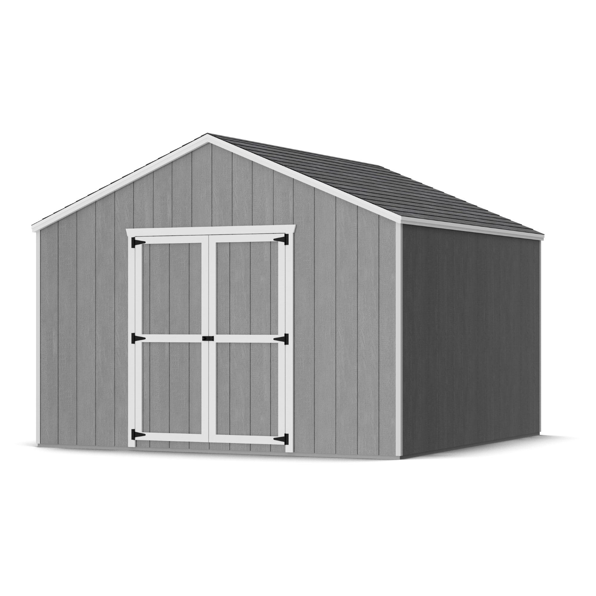 Little Cottage Co. 12x12 Value Gable Shed, Outdoor Wood Storage Do-It-Yourself Precut Kit